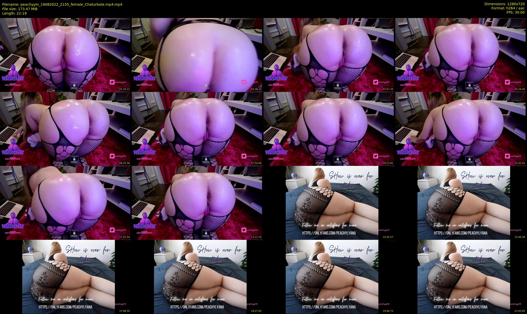 peachyym — 23 minute Chaturbate female cam show recording, 720p, Aug 19, 2022