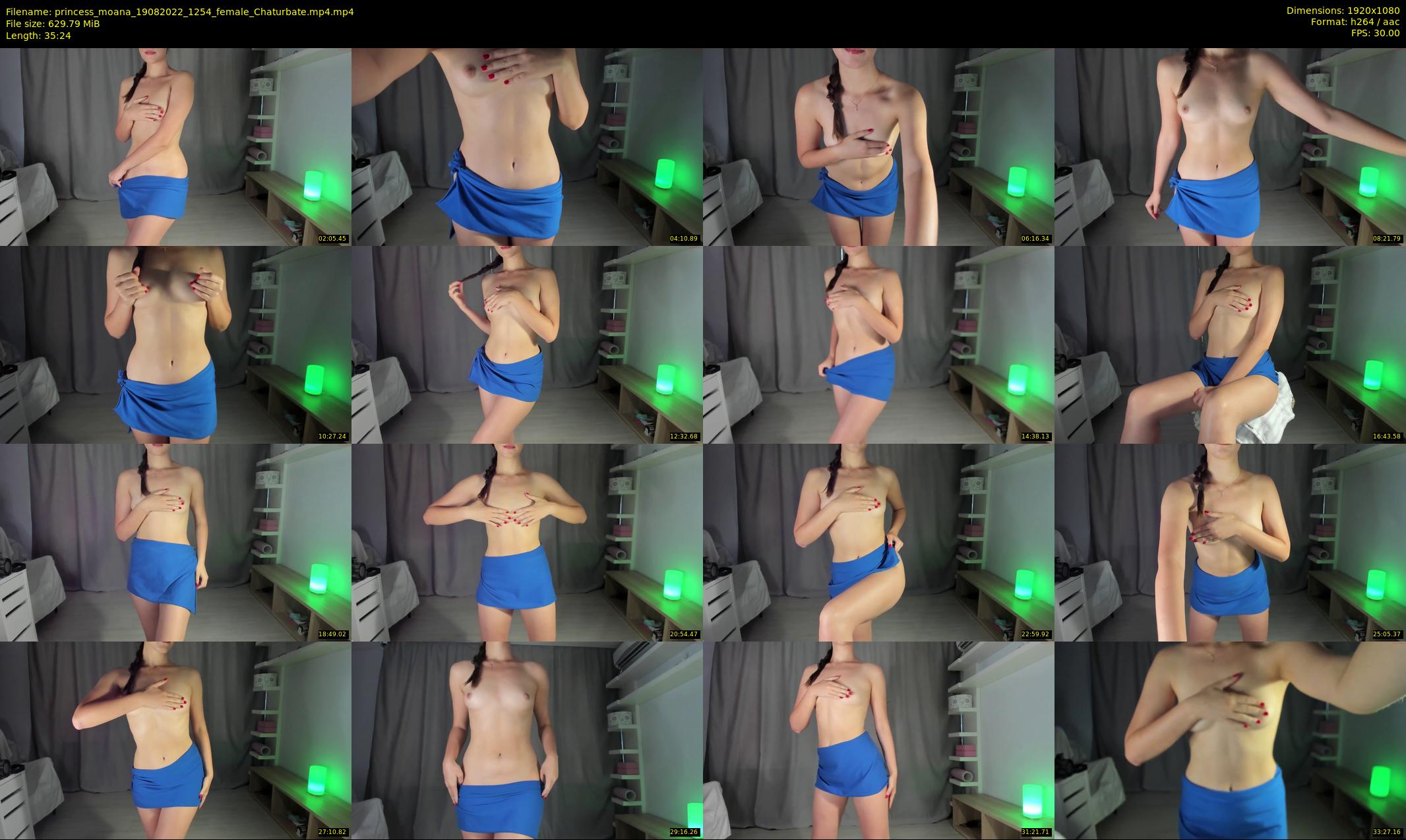 princess_moana — 36 minute Chaturbate female cam show recording, 1080p, Aug 19, 2022