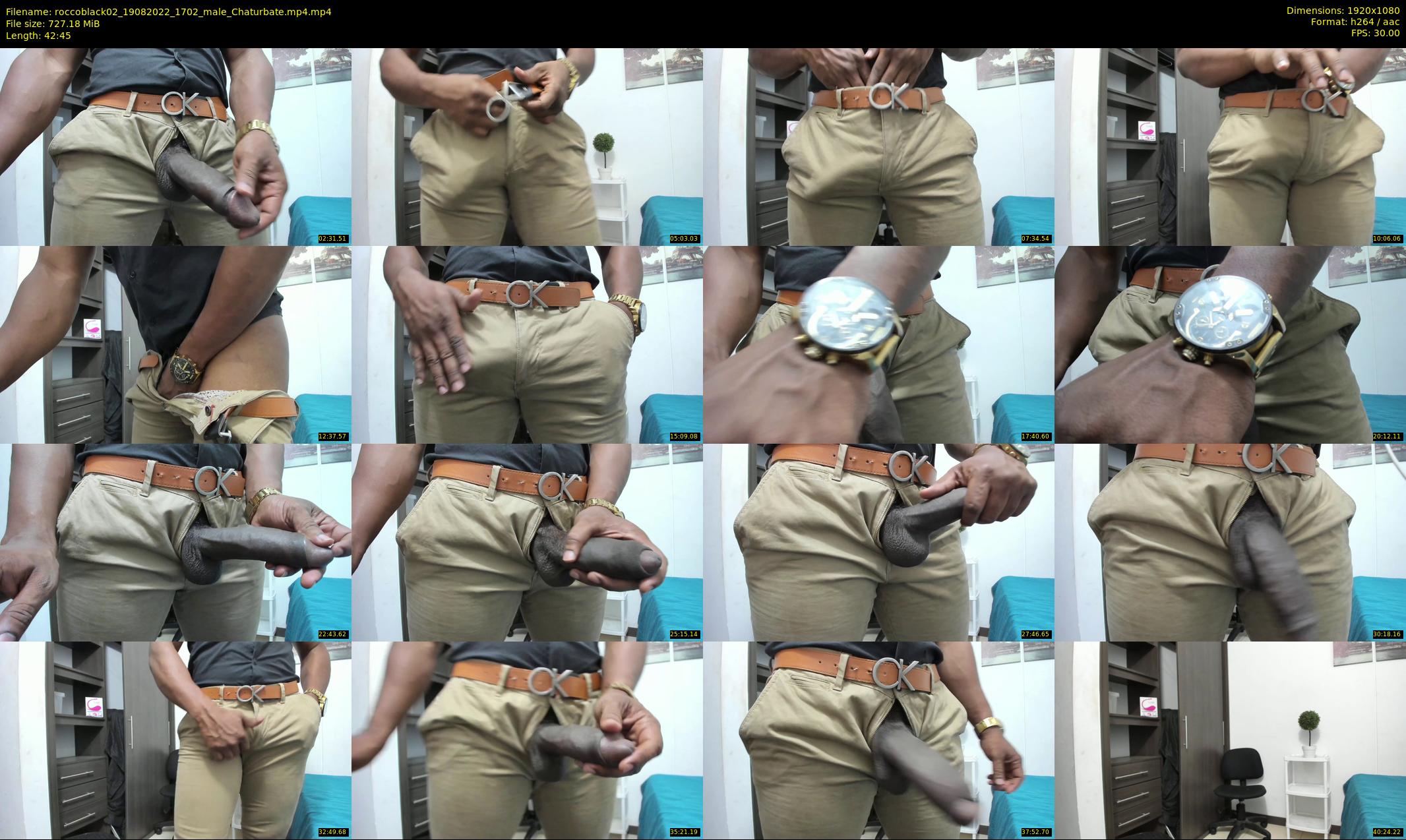 roccoblack02 — 43 minute Chaturbate male cam show recording, 1080p, Aug 19, 2022