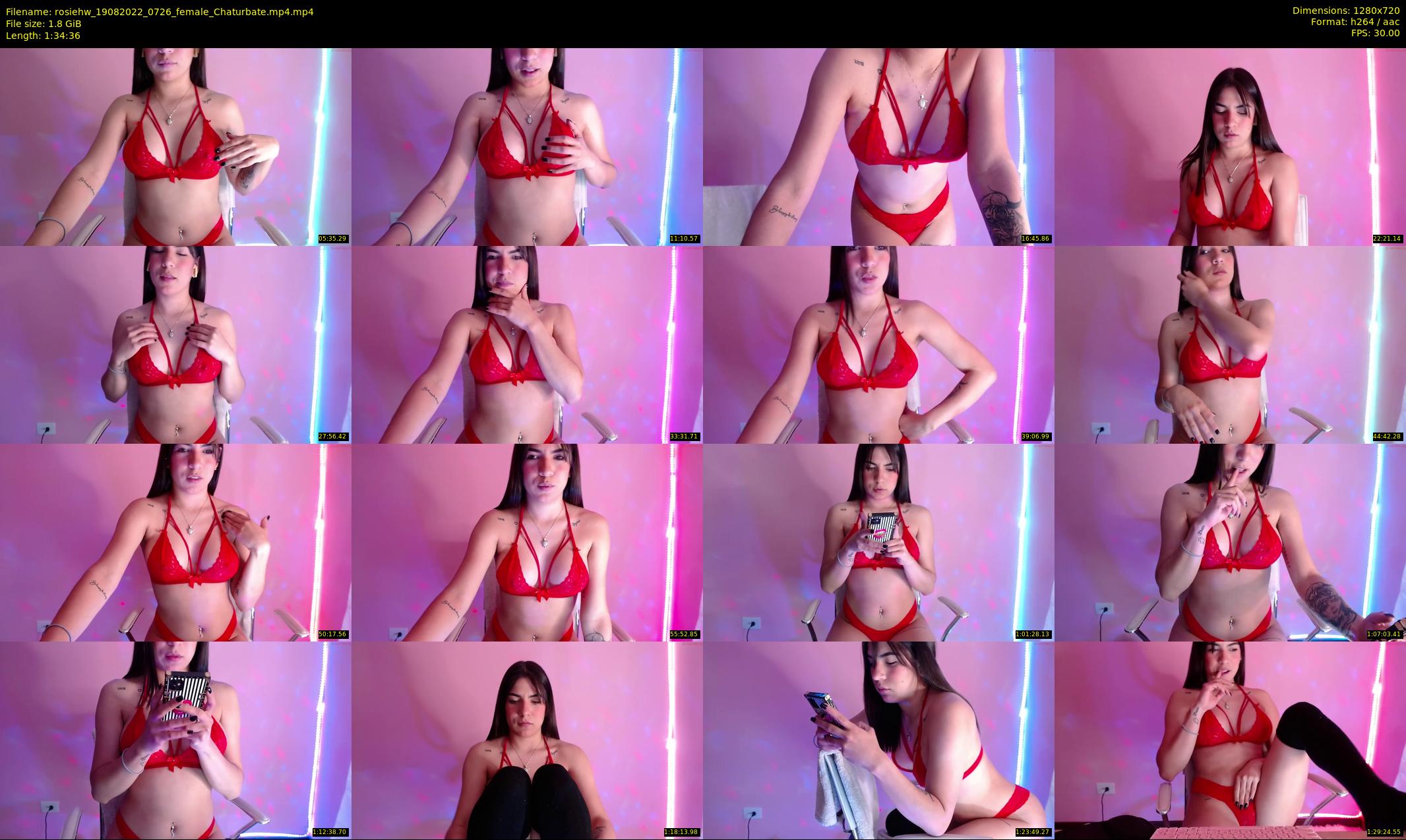 rosiehw — 95 minute Chaturbate couple cam show recording, 720p, Aug 19, 2022