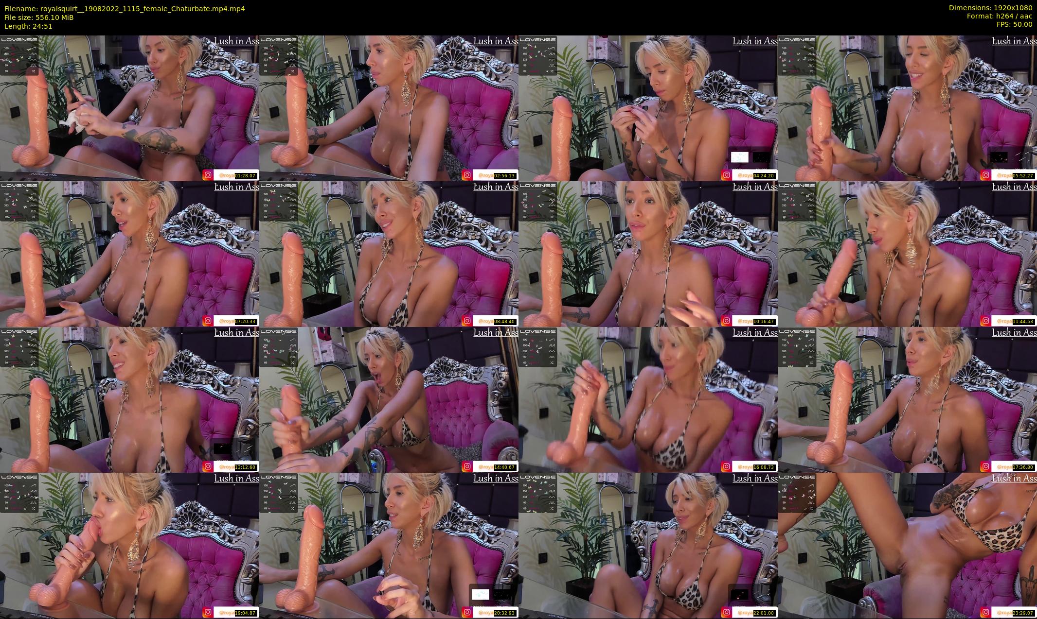 royalsquirt_ — 25 minute Chaturbate female cam show recording, 1080p, Aug 19, 2022