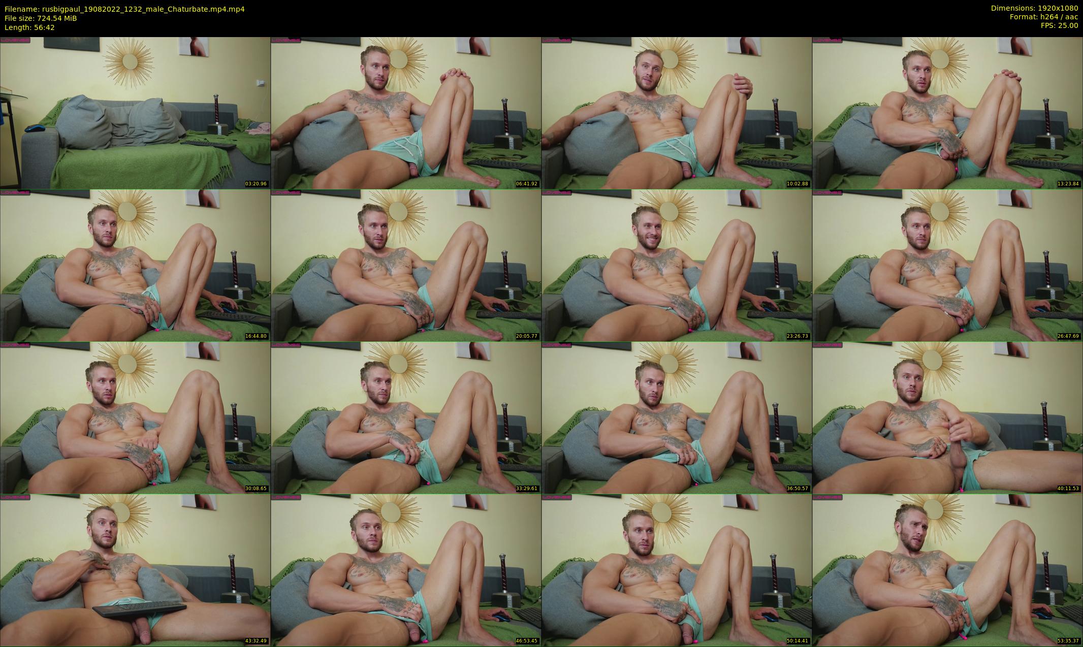 rusbigpaul — 57 minute Chaturbate male cam show recording, 1080p, Aug 19, 2022