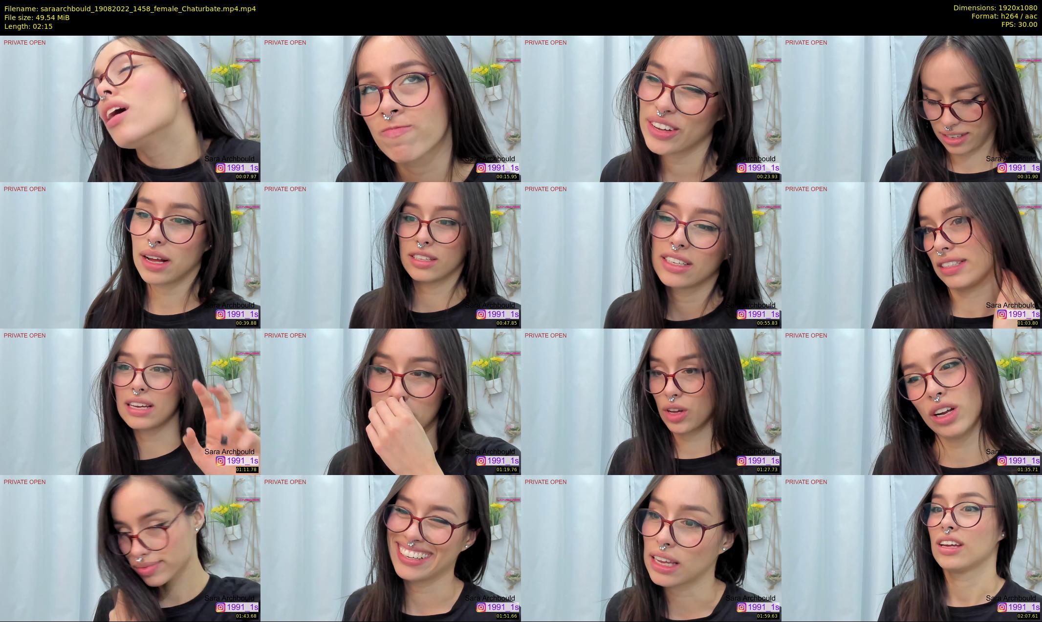 saraarchbould — 3 minute Chaturbate female cam show recording, 1080p, Aug 19, 2022