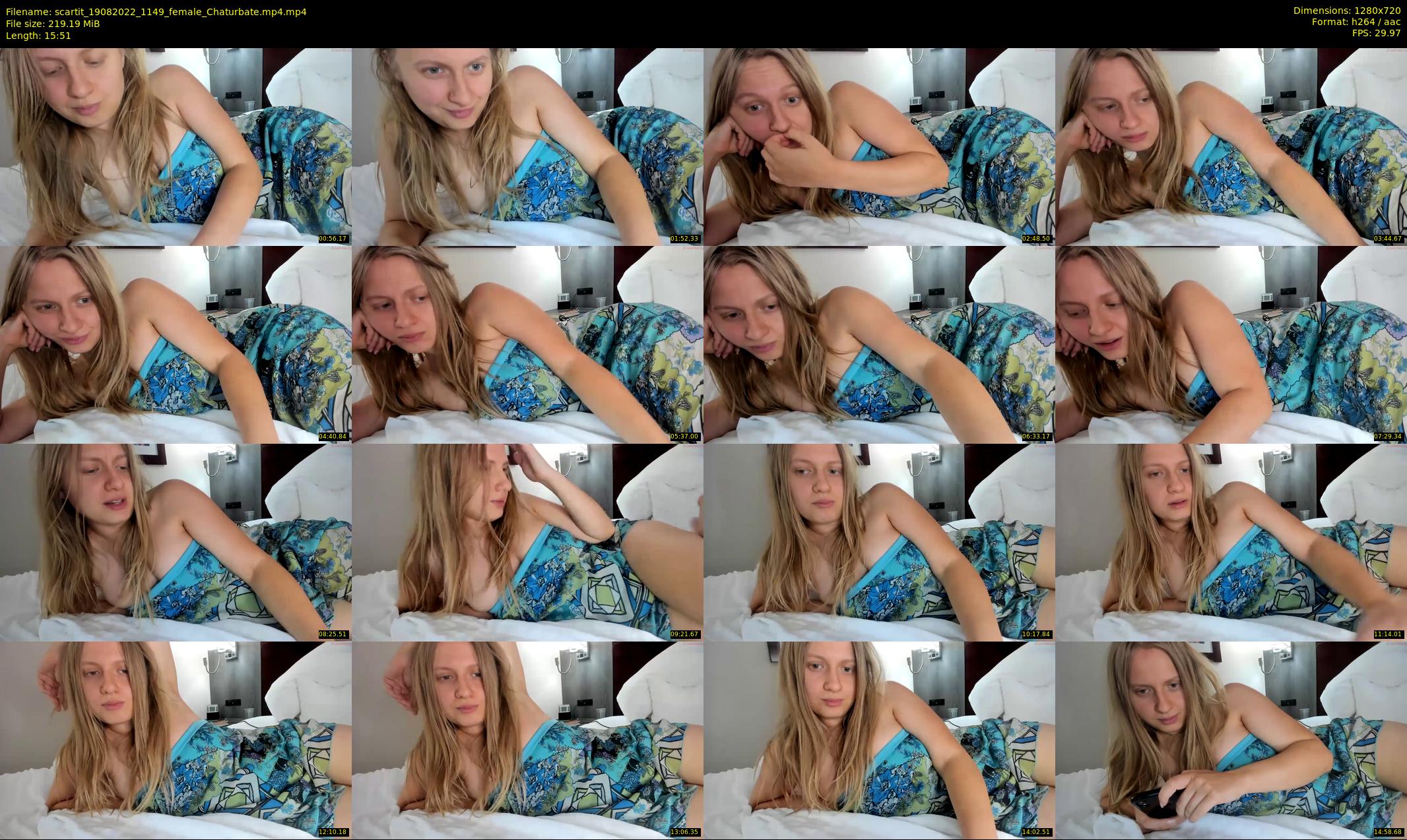 scartit — 16 minute Chaturbate female cam show recording, 720p, Aug 19, 2022