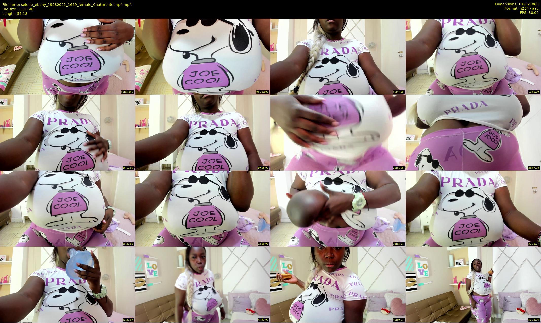 selene_ebony — 56 minute Chaturbate female cam show recording, 1080p, Aug 19, 2022