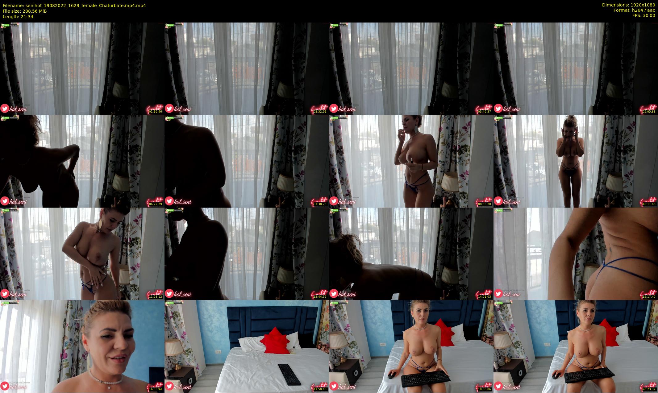 senihot — 22 minute Chaturbate female cam show recording, 1080p, Aug 19, 2022