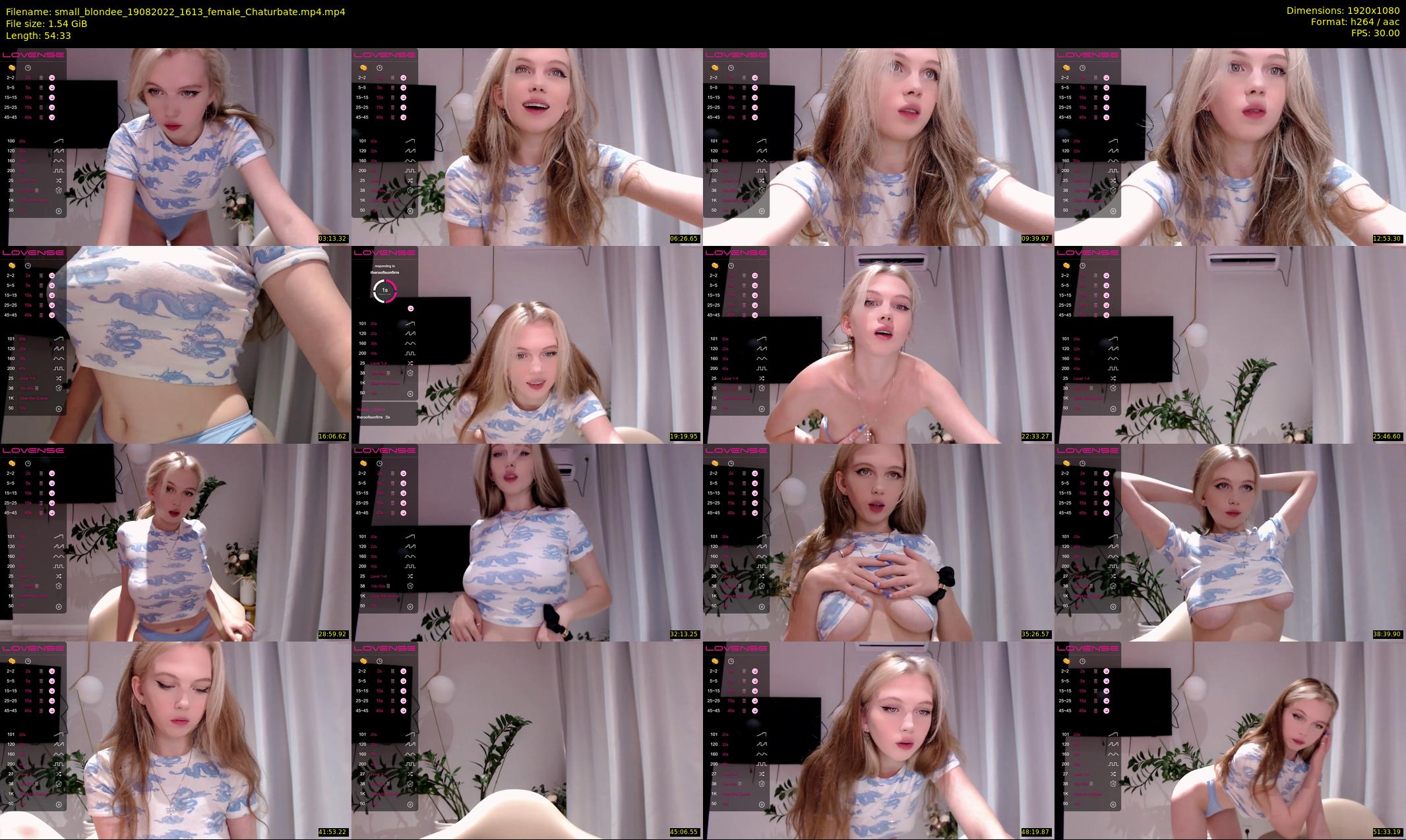 small_blondee — 55 minute Chaturbate female cam show recording, 1080p, Aug 19, 2022
