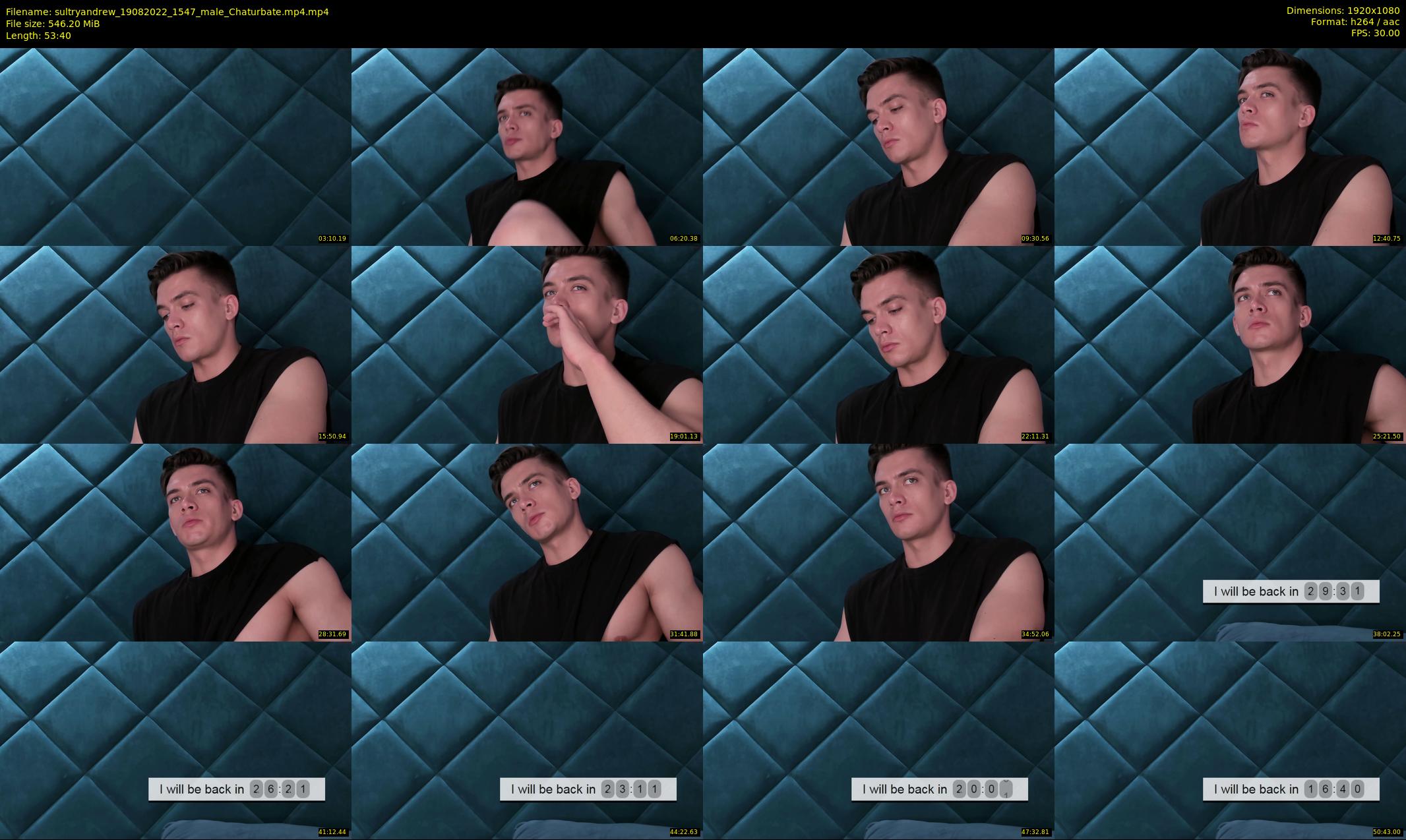 sultryandrew — 54 minute Chaturbate male cam show recording, 1080p, Aug 19, 2022