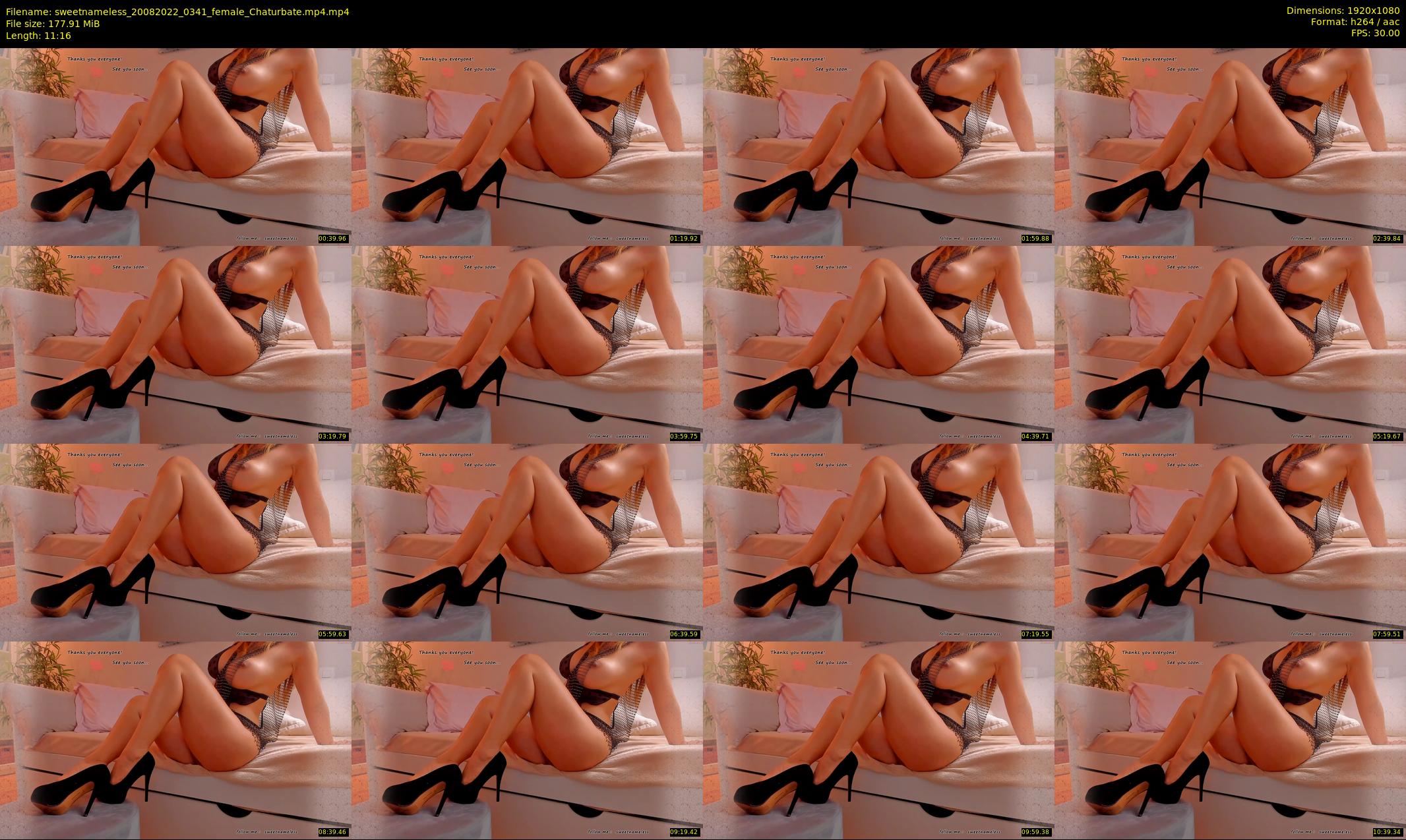 sweetnameless — 12 minute Chaturbate couple cam show recording, 1080p, Aug 20, 2022