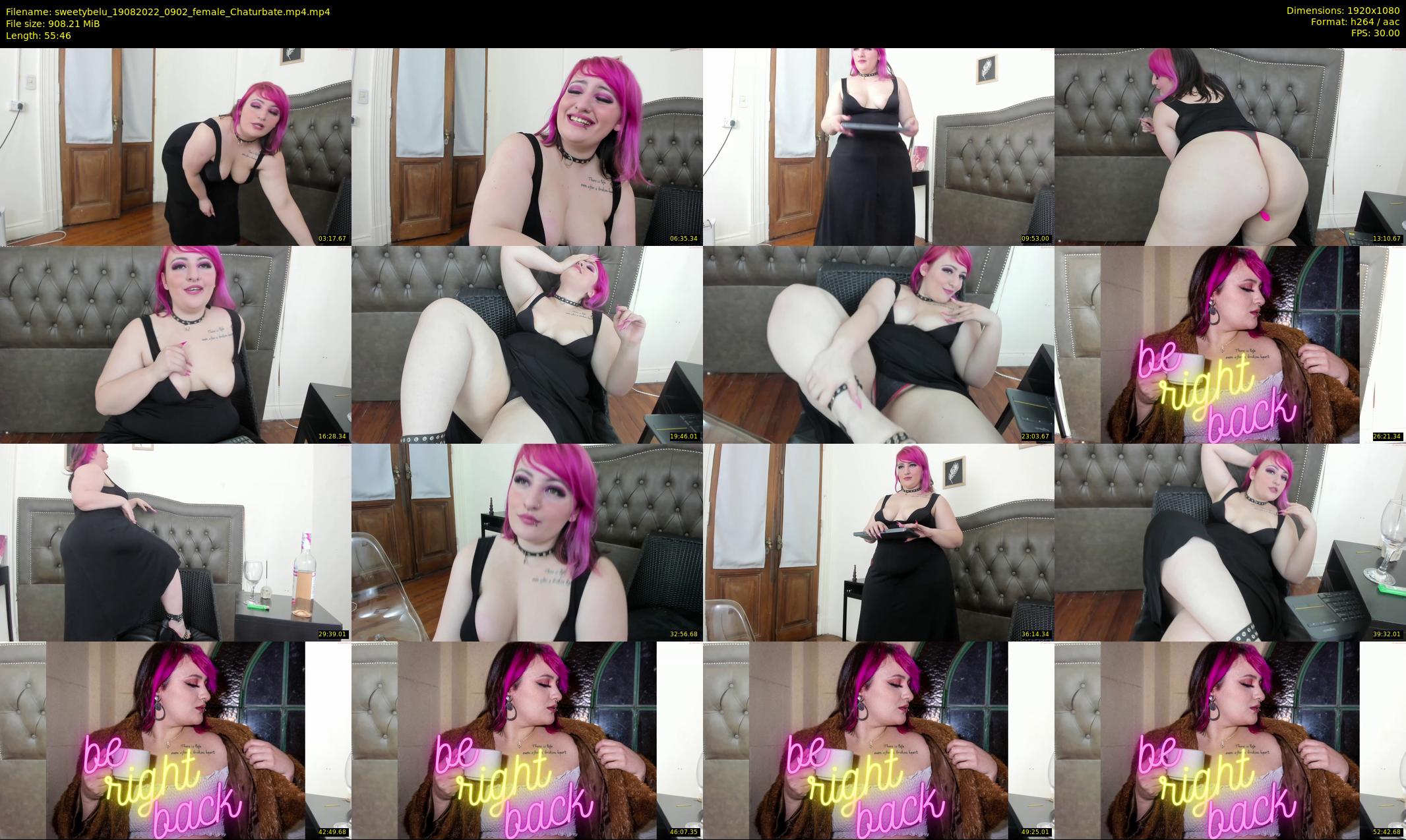sweetybelu — 56 minute Chaturbate female cam show recording, 1080p, Aug 19, 2022