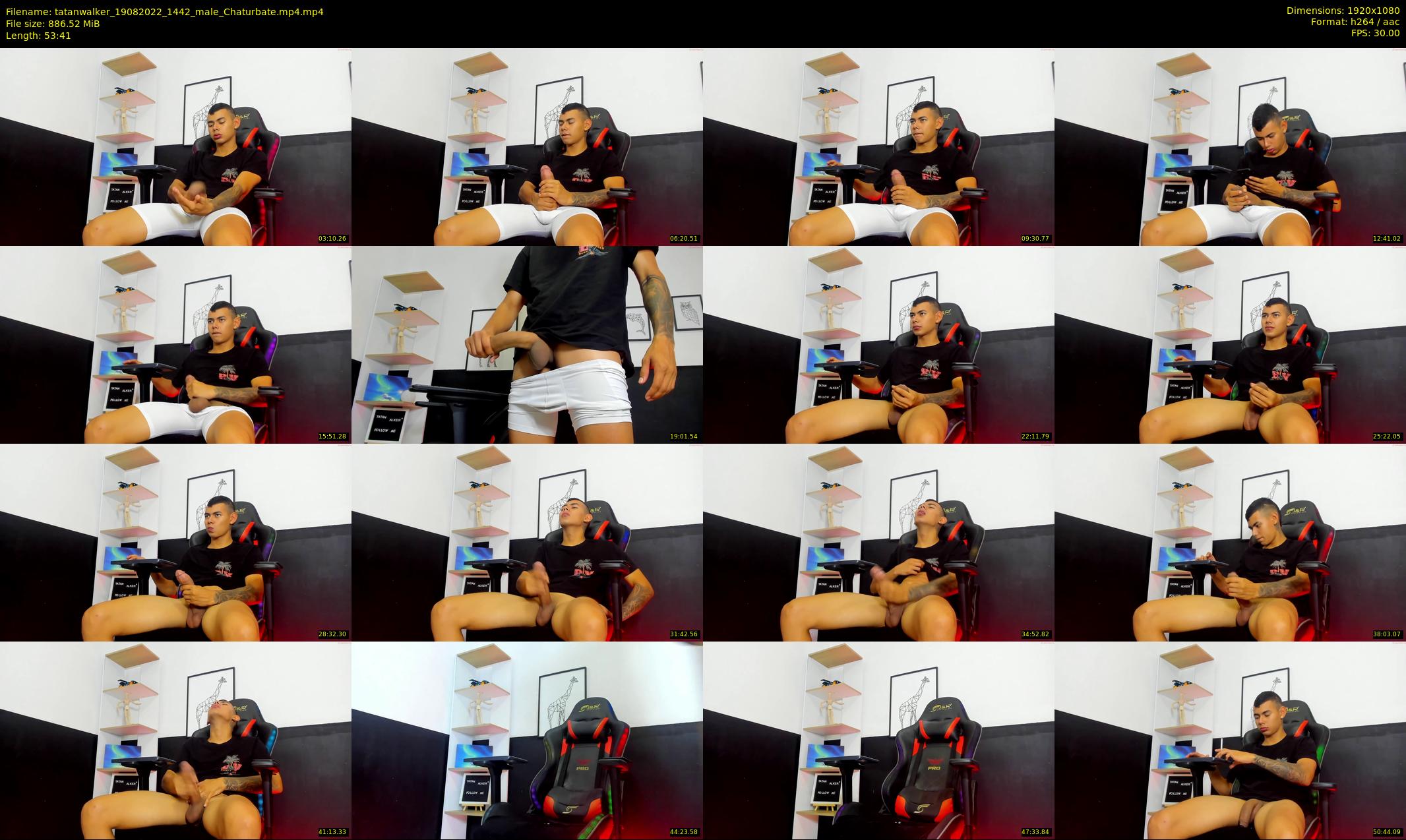 tatanwalker — 54 minute Chaturbate male cam show recording, 1080p, Aug 19, 2022