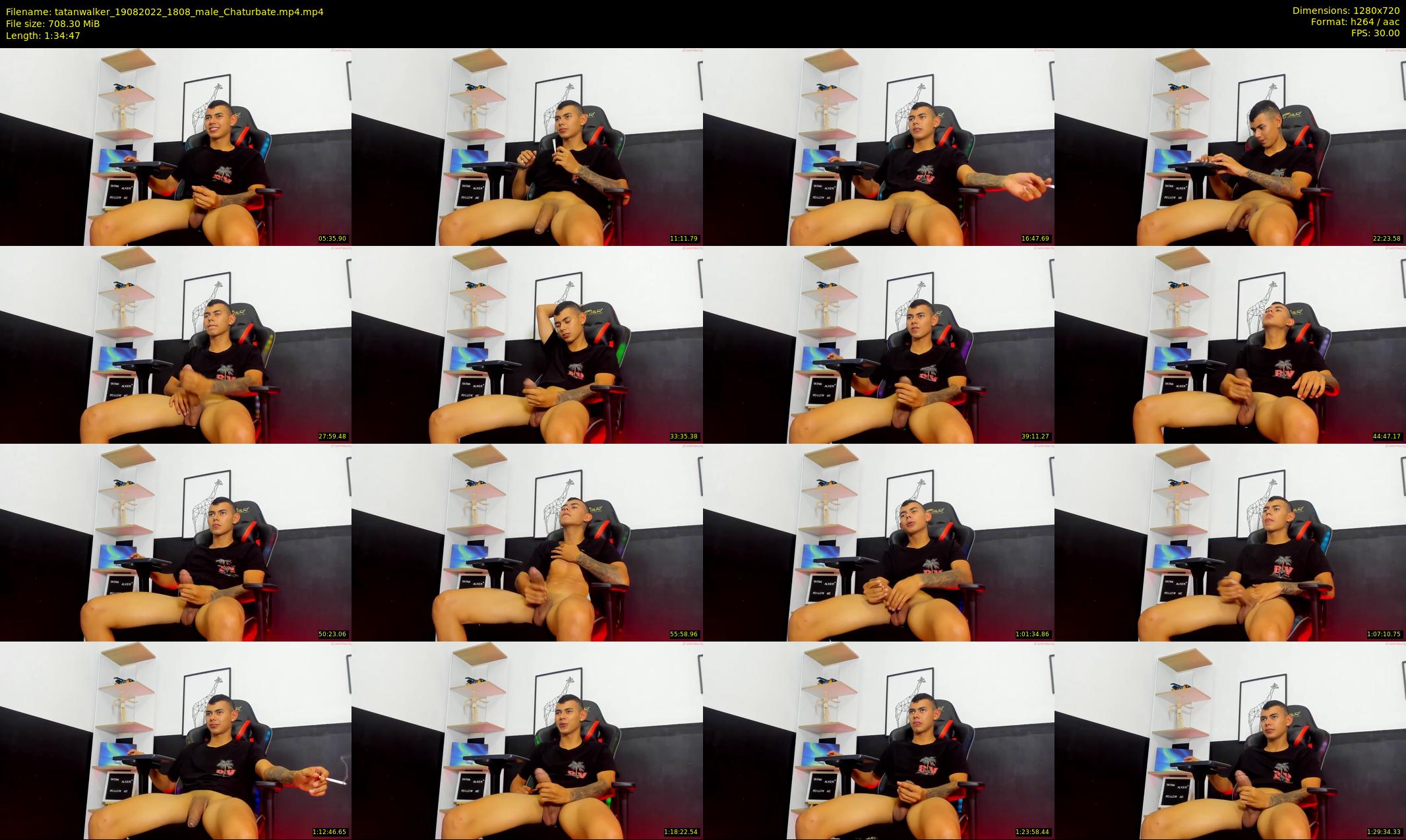 tatanwalker — 95 minute Chaturbate male cam show recording, 720p, Aug 19, 2022