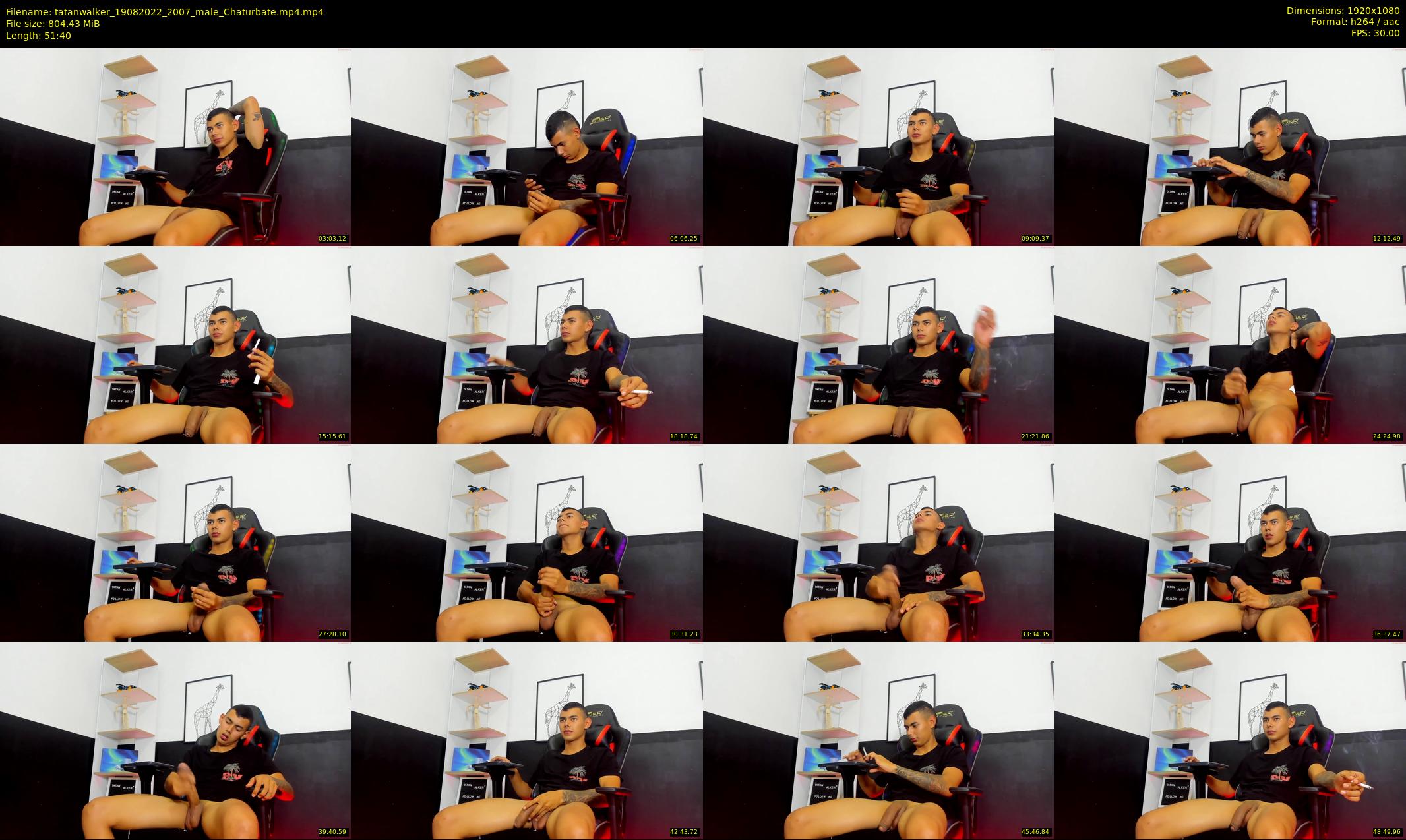 tatanwalker — 52 minute Chaturbate male cam show recording, 1080p, Aug 19, 2022