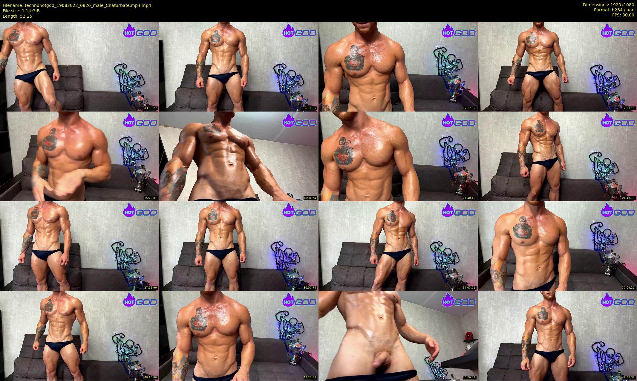 technohotgod — 53 minute Chaturbate male cam show recording, 1080p, Aug 19, 2022