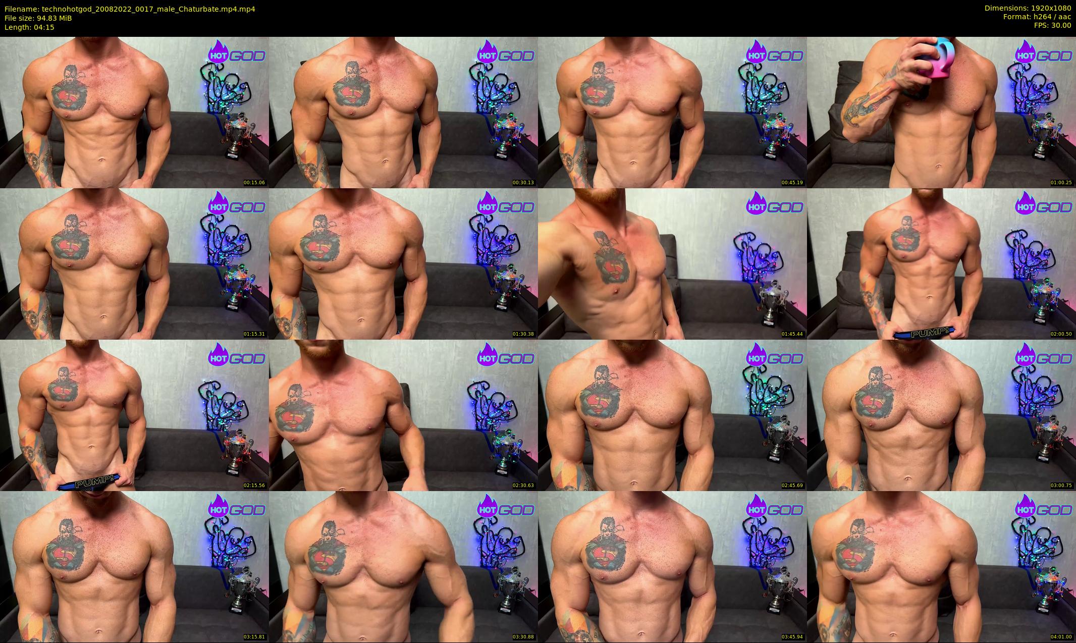 technohotgod — 5 minute Chaturbate male cam show recording, 1080p, Aug 20, 2022