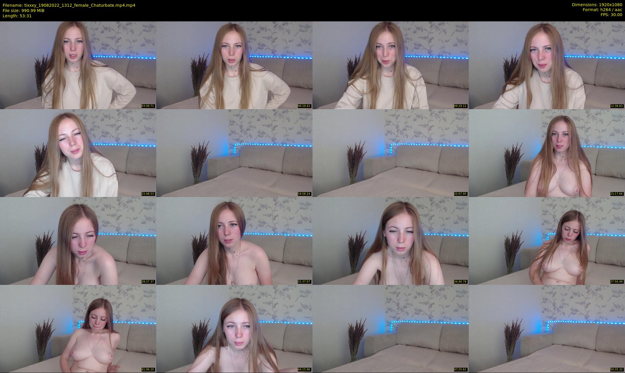 tixxxy — 54 minute Chaturbate female cam show recording, 1080p, Aug 19, 2022