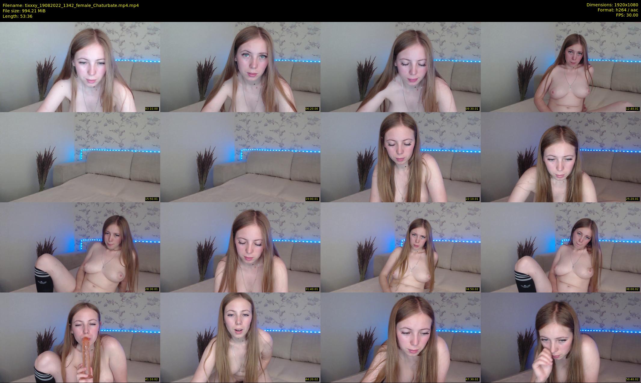 tixxxy — 54 minute Chaturbate female cam show recording, 1080p, Aug 19, 2022