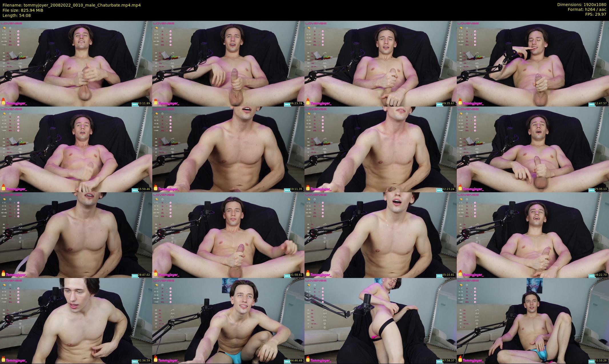 tommyjoyer — 55 minute Chaturbate male cam show recording, 1080p, Aug 20, 2022