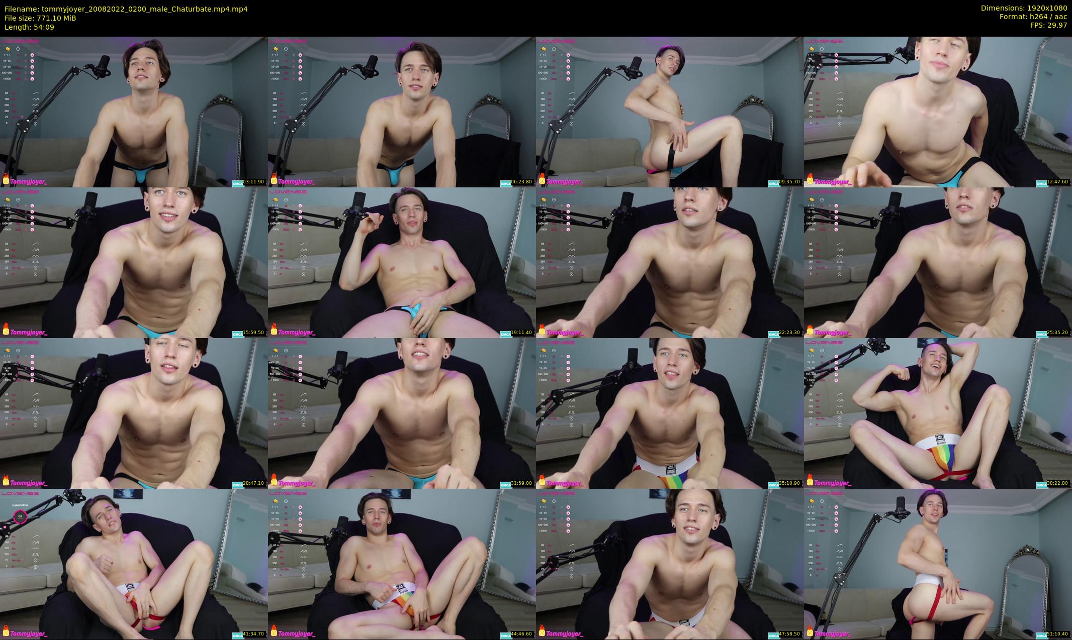 tommyjoyer — 55 minute Chaturbate male cam show recording, 1080p, Aug 20, 2022