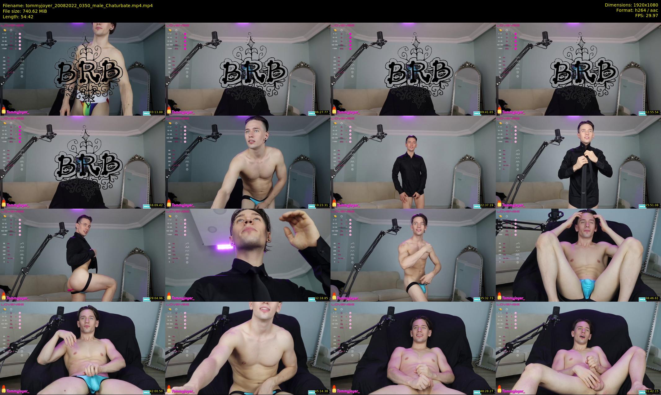 tommyjoyer — 55 minute Chaturbate male cam show recording, 1080p, Aug 20, 2022