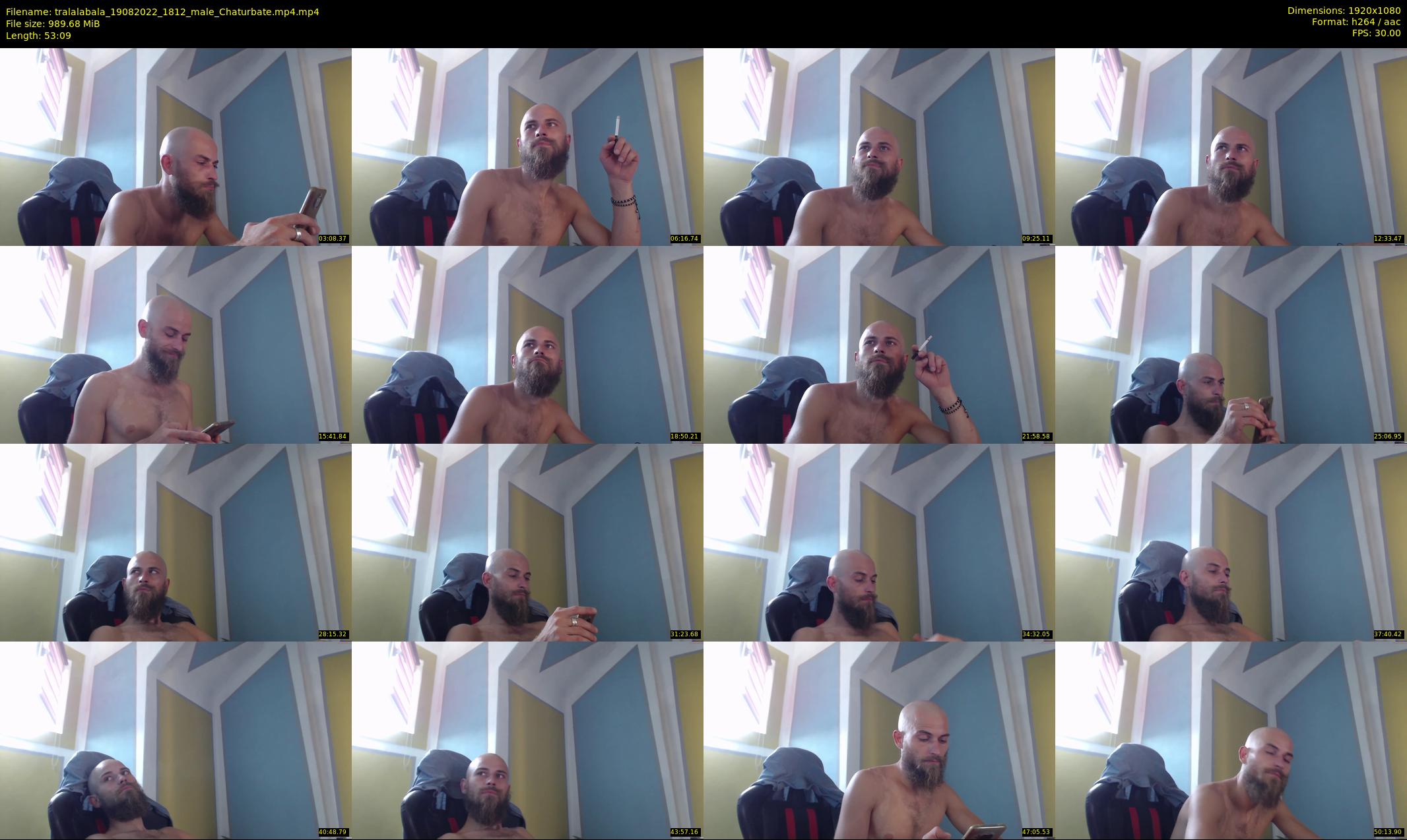 tralalabala — 54 minute Chaturbate male cam show recording, 1080p, Aug 19, 2022
