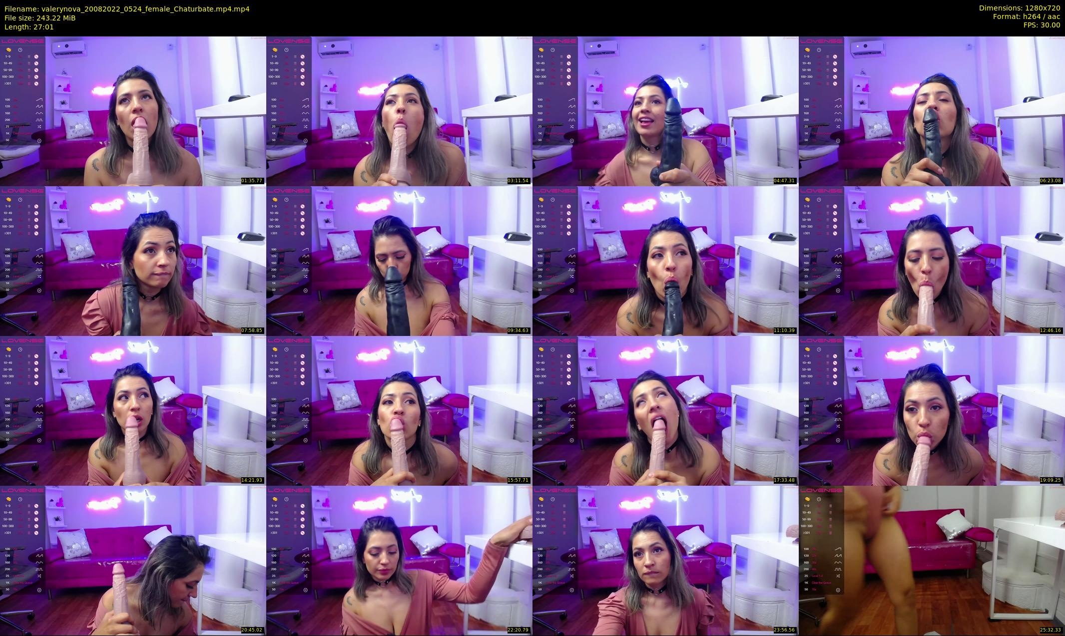 valerynova — 28 minute Chaturbate female cam show recording, 720p, Aug 20, 2022
