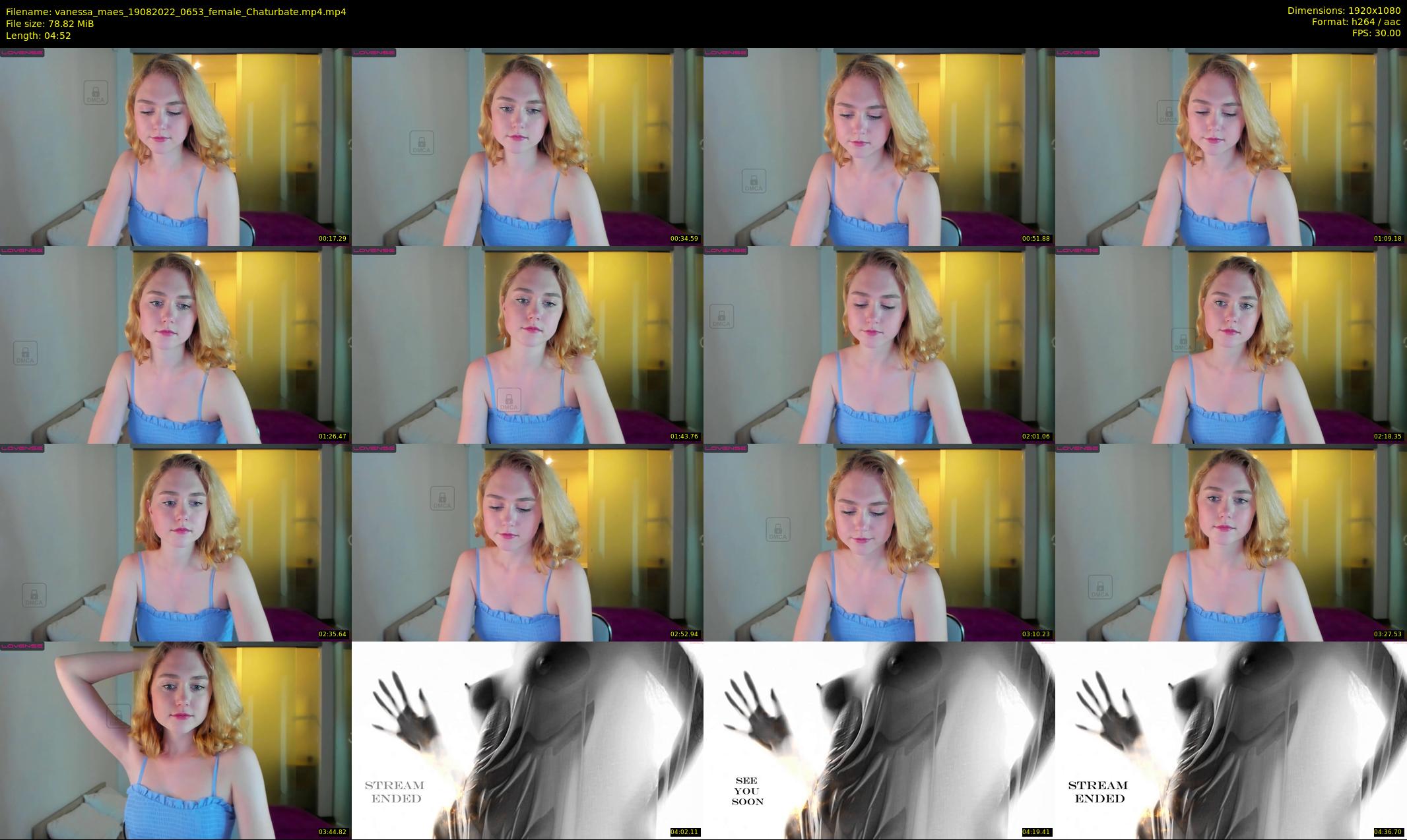 vanessa_maes — 5 minute Chaturbate female cam show recording, 1080p, Aug 19, 2022
