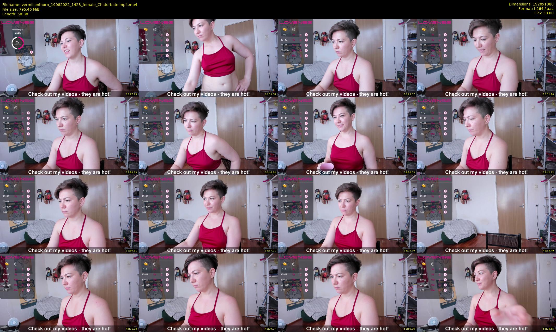 vermilionthorn — 59 minute Chaturbate female cam show recording, 1080p, Aug 19, 2022