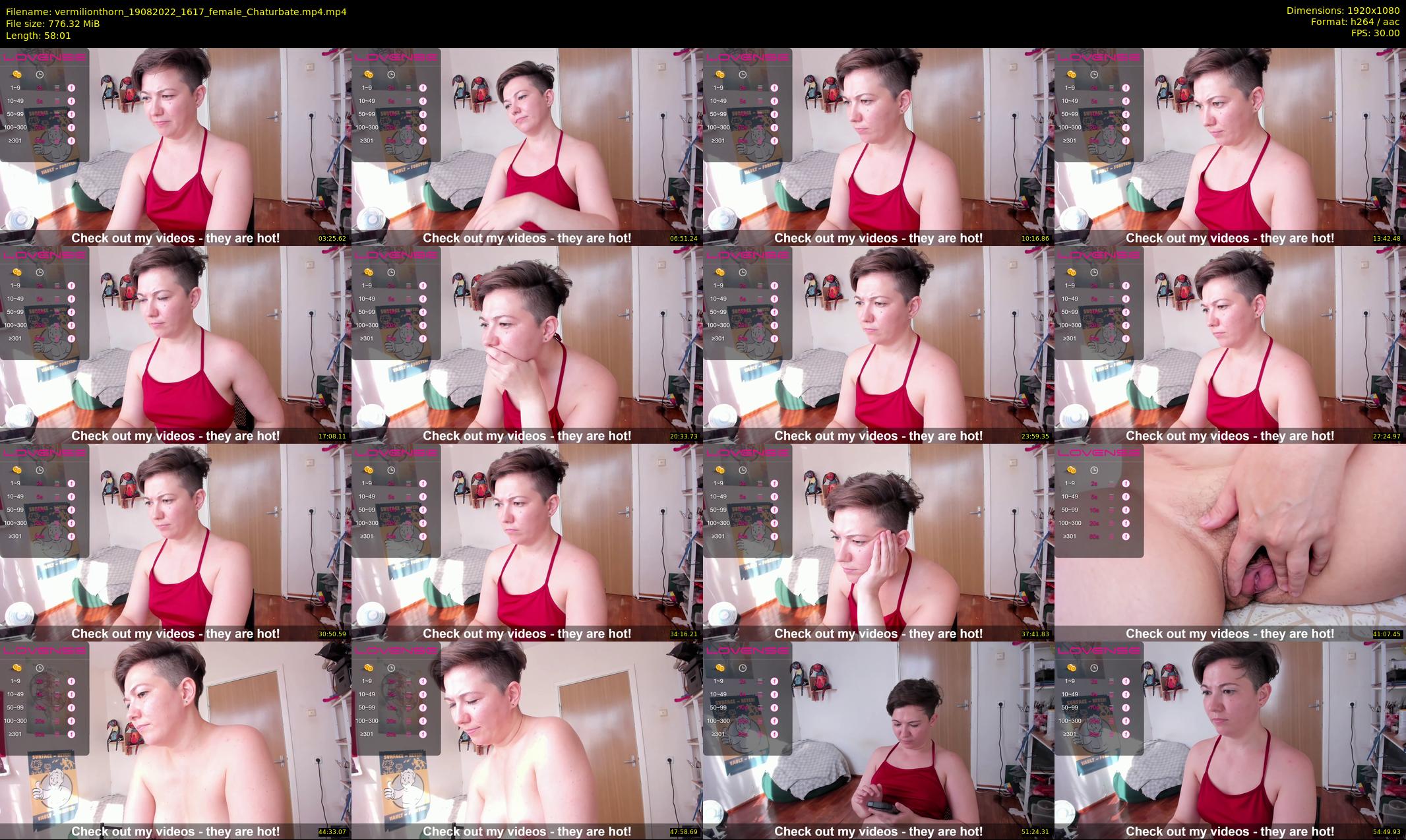 vermilionthorn — 59 minute Chaturbate female cam show recording, 1080p, Aug 19, 2022