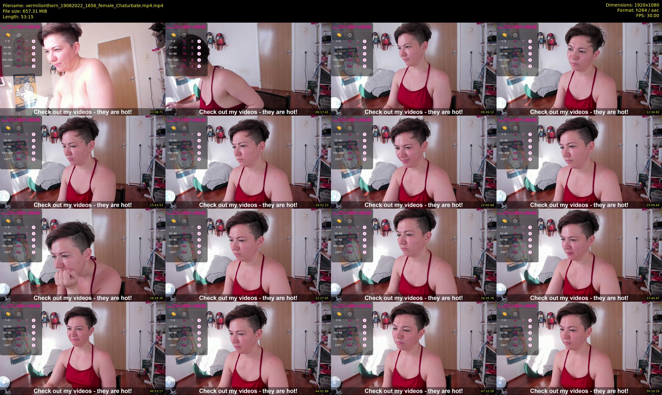 vermilionthorn — 54 minute Chaturbate female cam show recording, 1080p, Aug 19, 2022
