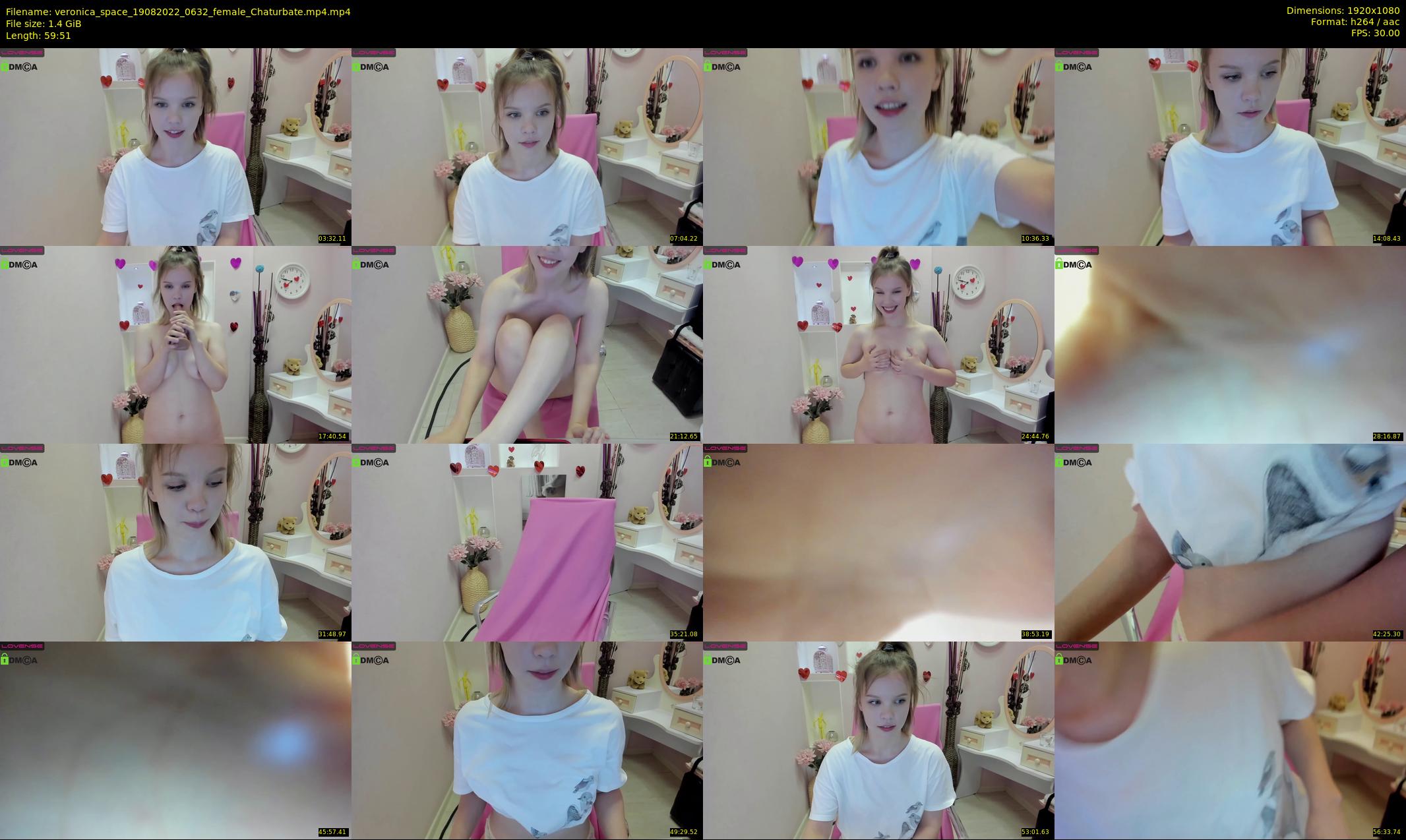 veronica_space — 60 minute Chaturbate female cam show recording, 1080p, Aug 19, 2022