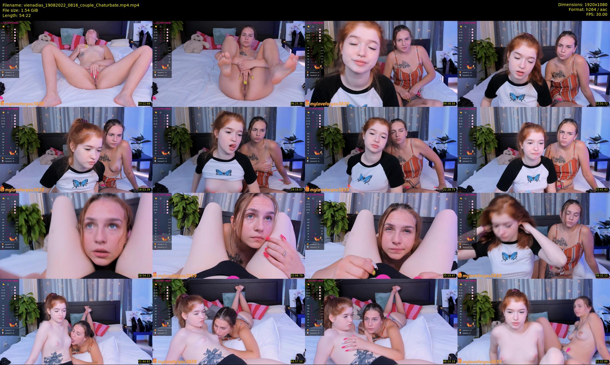 vienadias — 55 minute Chaturbate couple cam show recording, 1080p, Aug 19, 2022