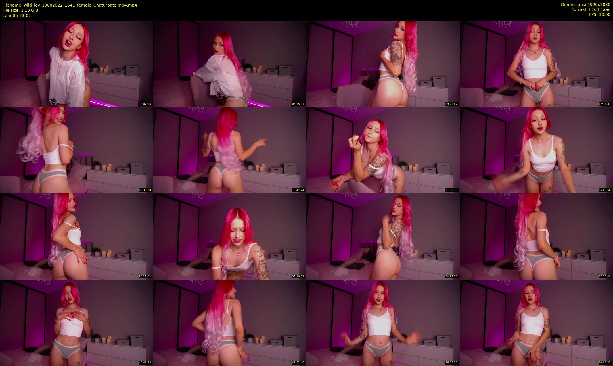 wild_lov — 54 minute Chaturbate female cam show recording, 1080p, Aug 19, 2022