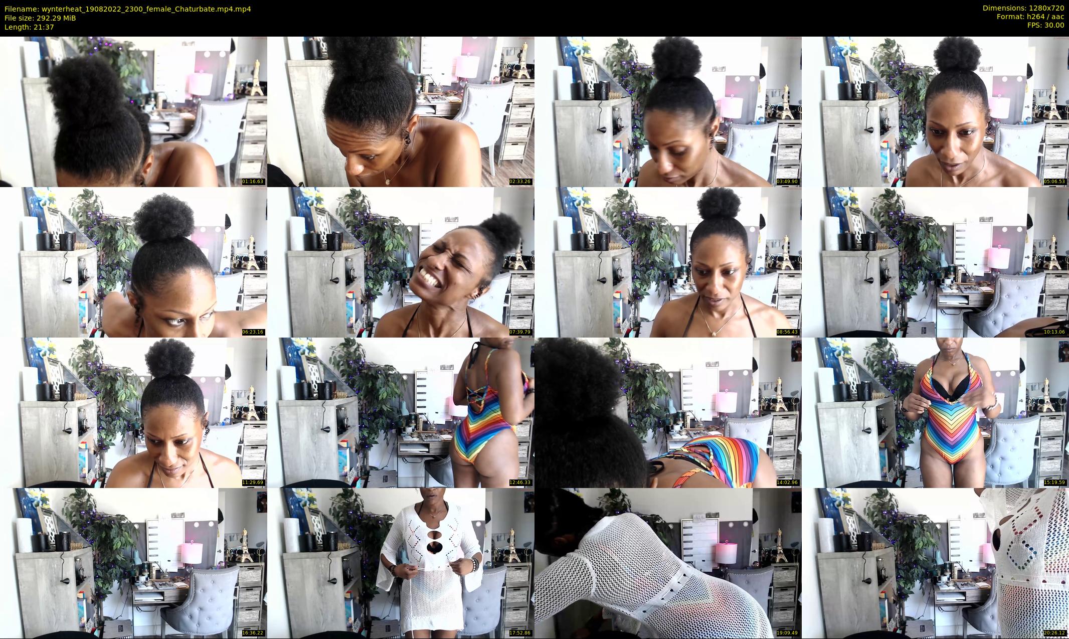 wynterheat — 22 minute Chaturbate female cam show recording, 720p, Aug 19, 2022