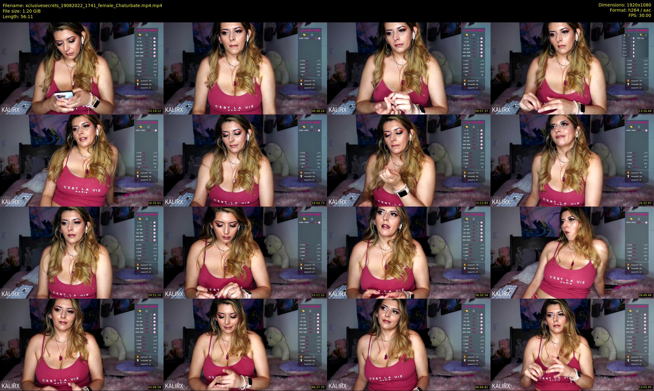 xclusivesecrets — 57 minute Chaturbate female cam show recording, 1080p, Aug 19, 2022