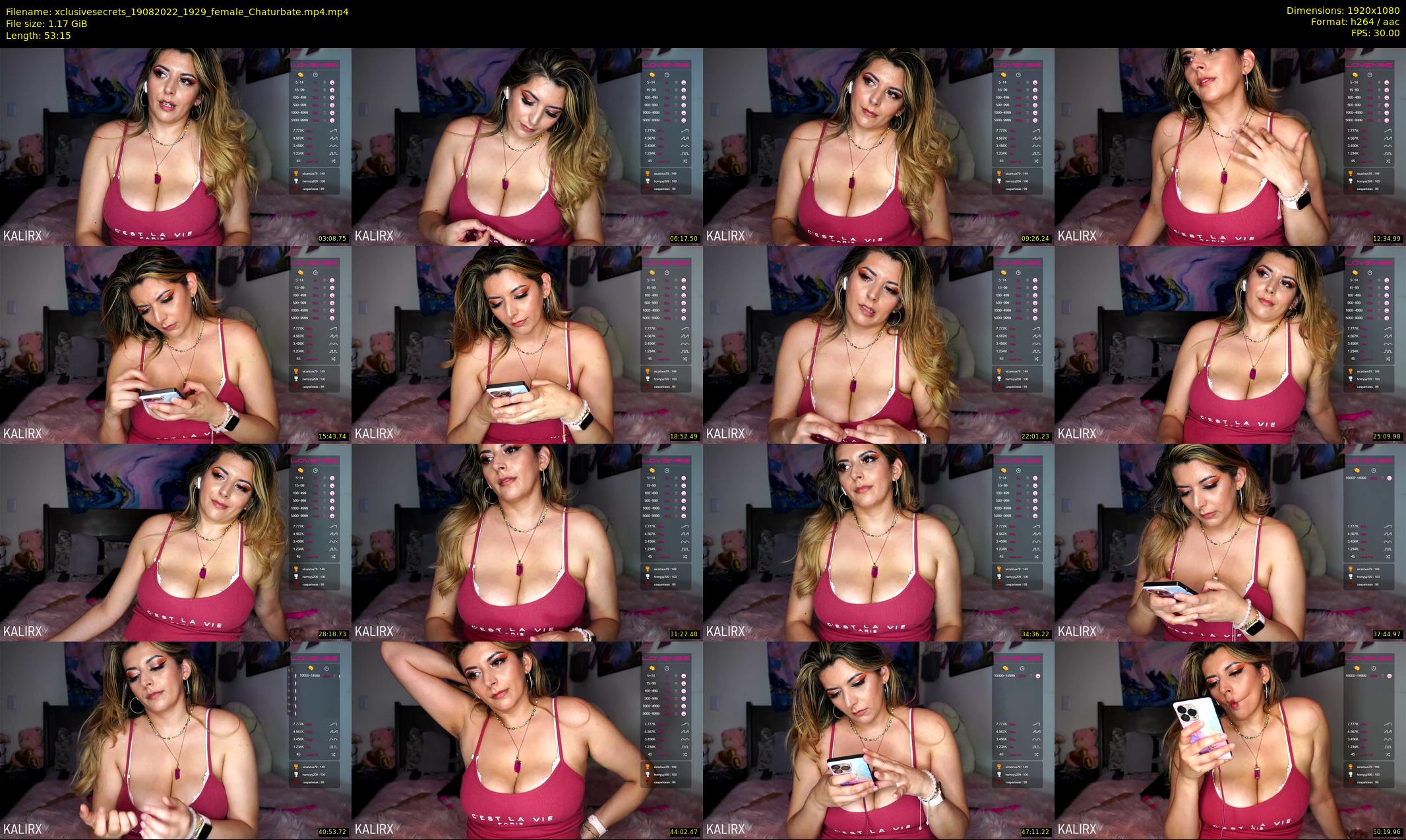 xclusivesecrets — 54 minute Chaturbate female cam show recording, 1080p, Aug 19, 2022