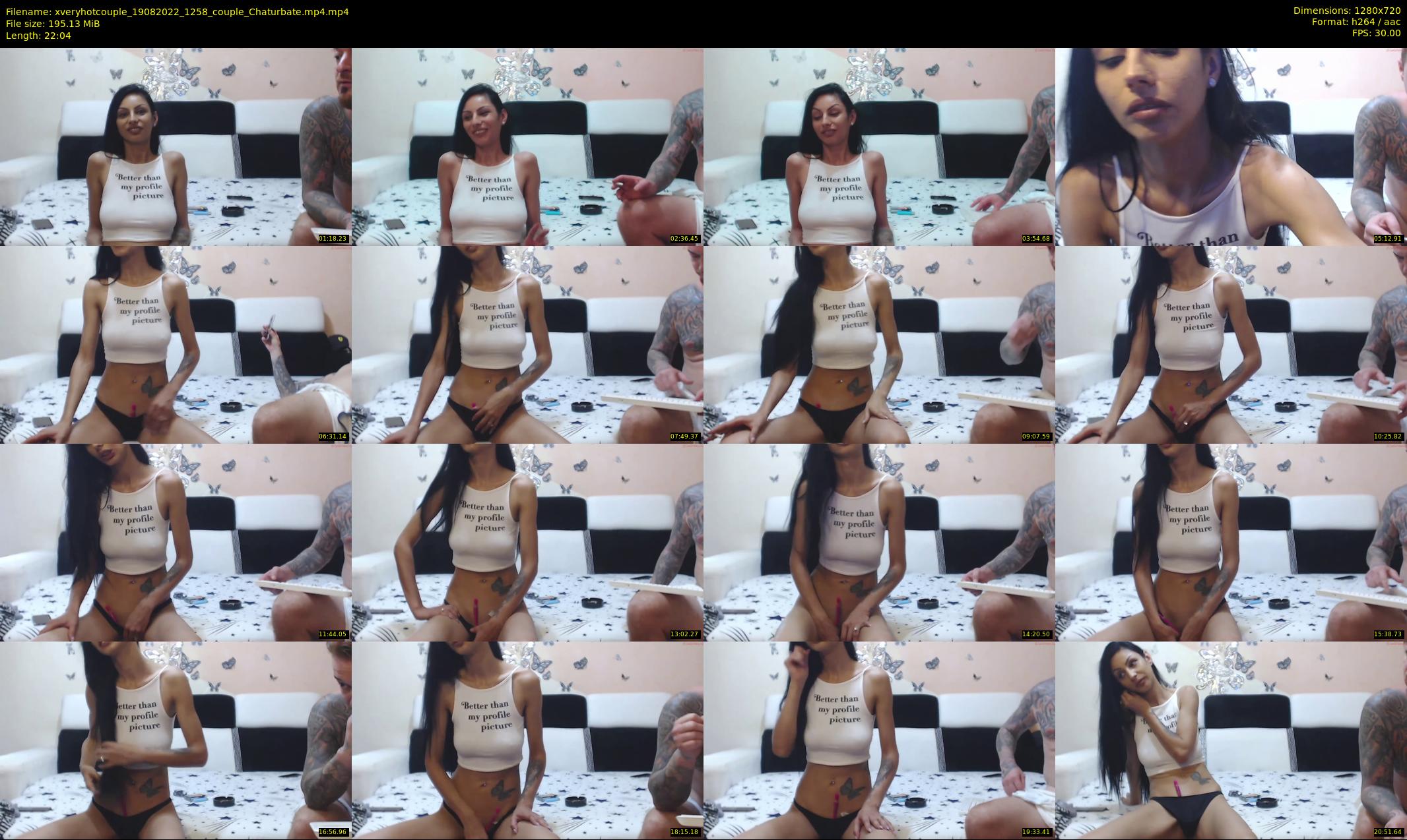 xveryhotcouple — 23 minute Chaturbate female cam show recording, 720p, Aug 19, 2022