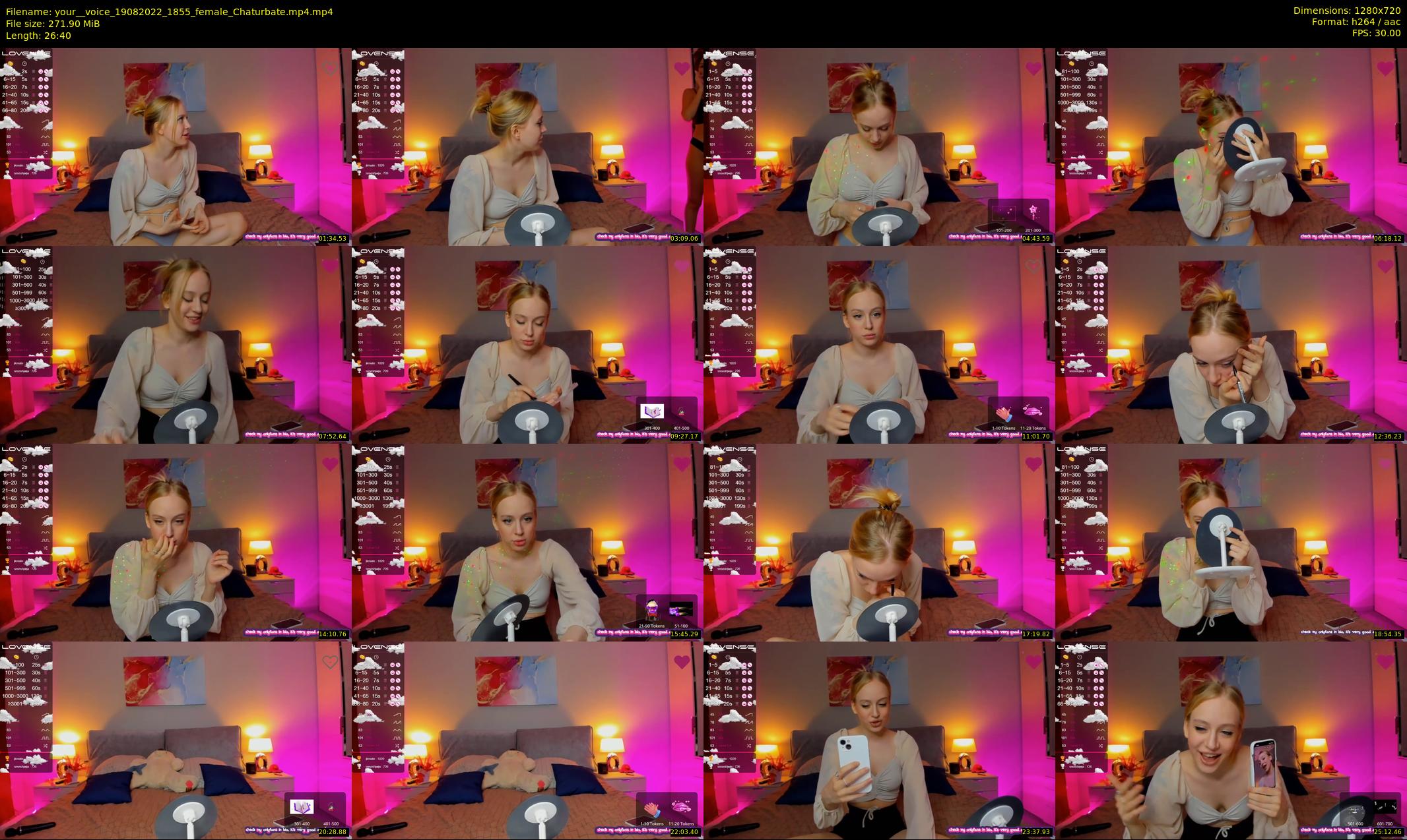 your__voice — 27 minute Chaturbate female cam show recording, 720p, Aug 19, 2022