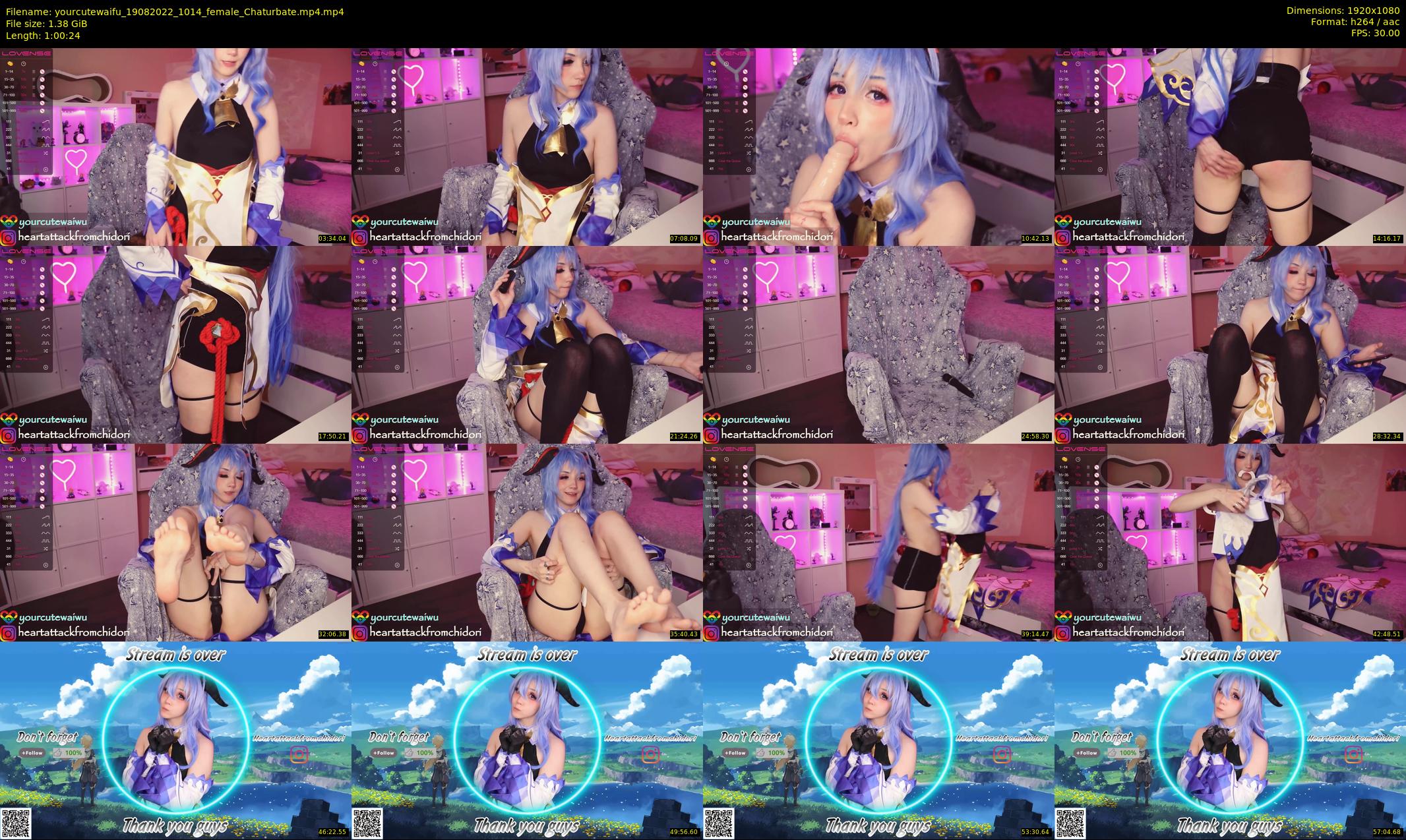 yourcutewaifu — 61 minute Chaturbate female cam show recording, 1080p, Aug 19, 2022