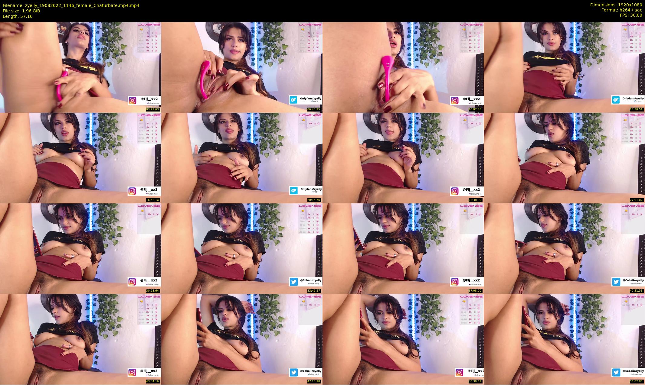 zyelly — 58 minute Chaturbate female cam show recording, 1080p, Aug 19, 2022