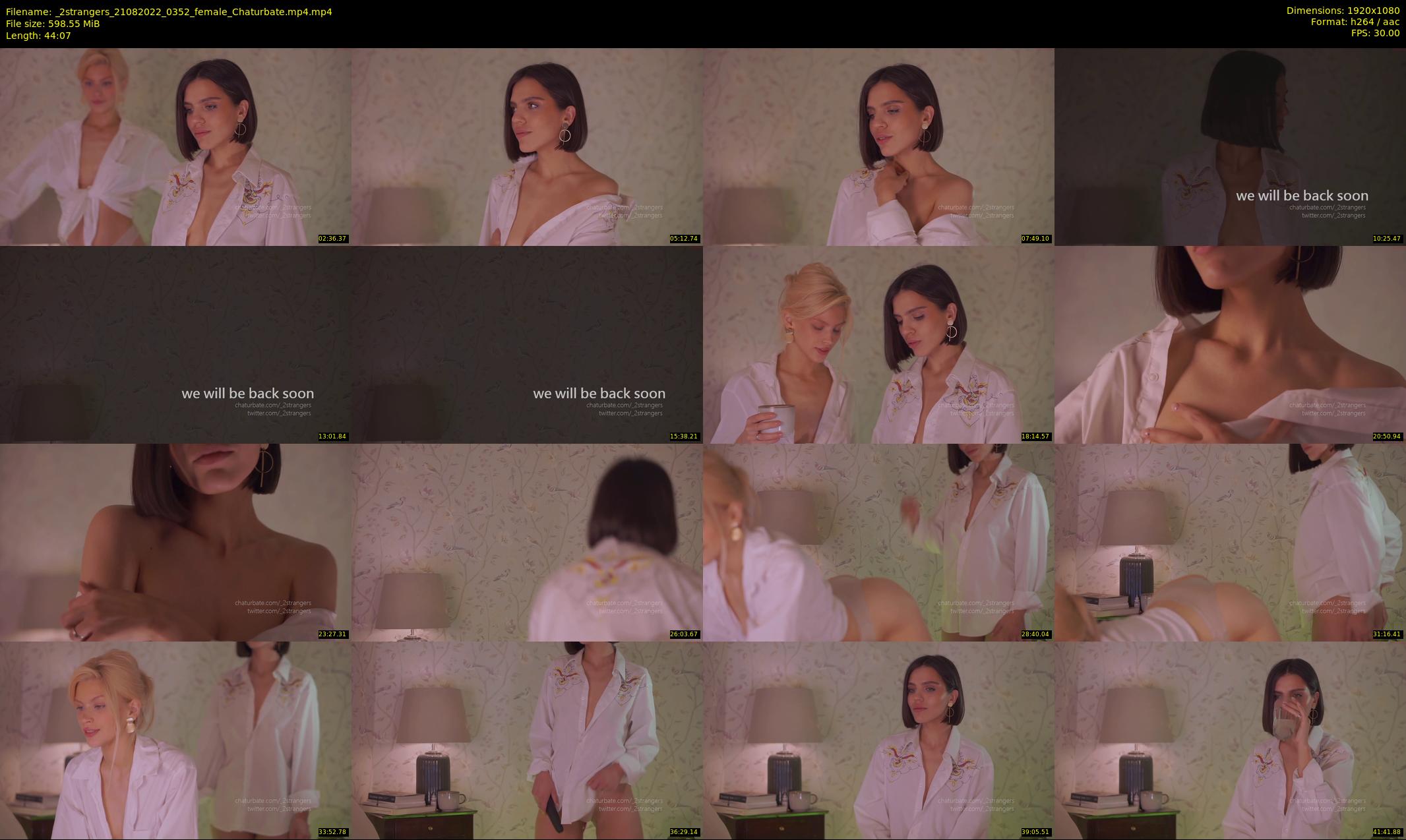_2strangers — 45 minute Chaturbate couple cam show recording, 1080p, Aug 21, 2022
