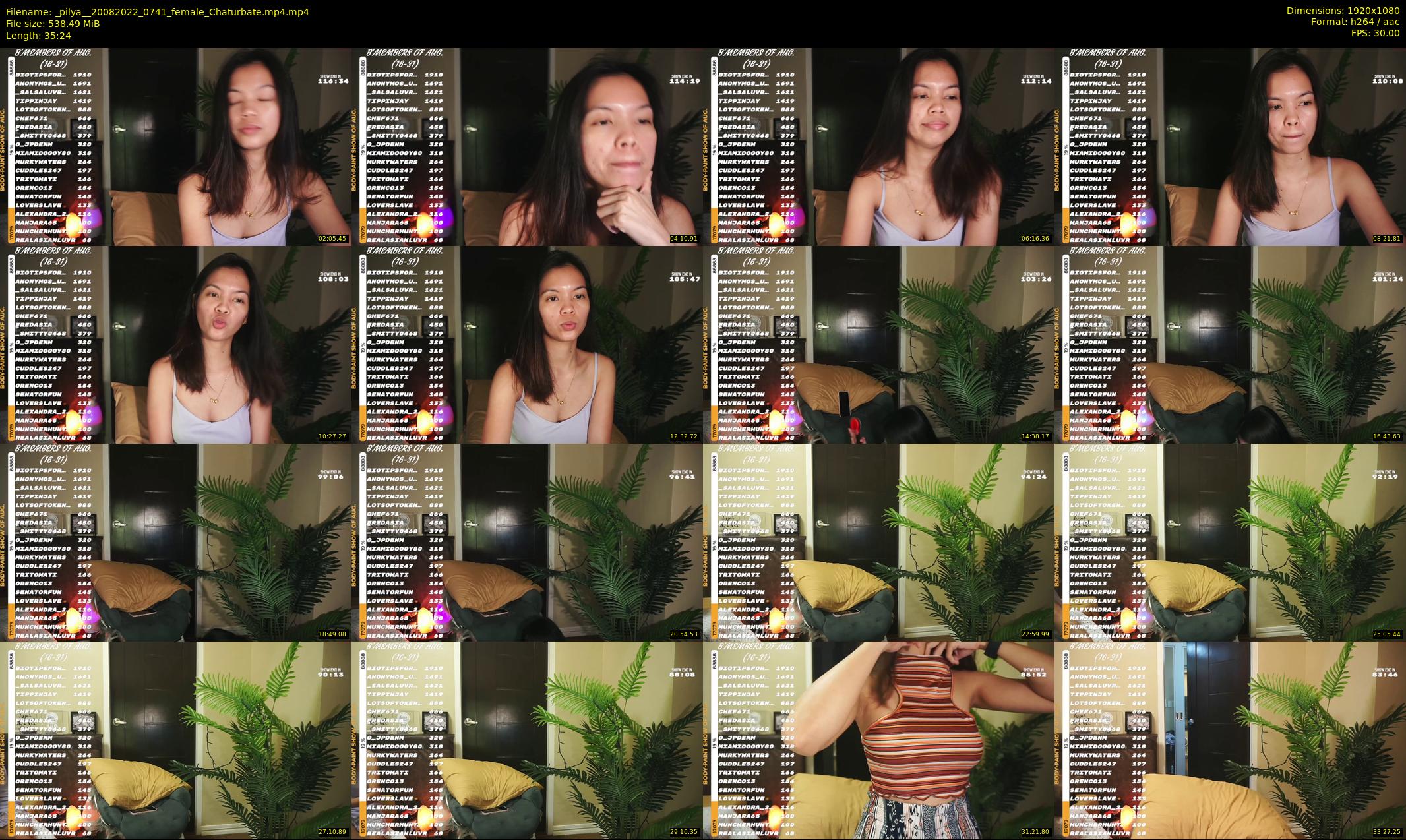 _pilya_ — 36 minute Chaturbate female cam show recording, 1080p, Aug 20, 2022