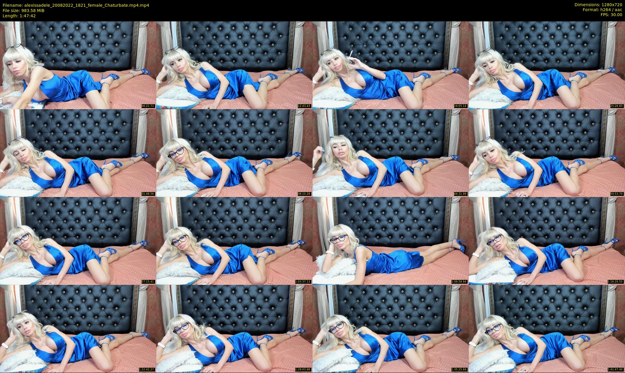 alexissadele — 108 minute Chaturbate female cam show recording, 720p, Aug 20, 2022