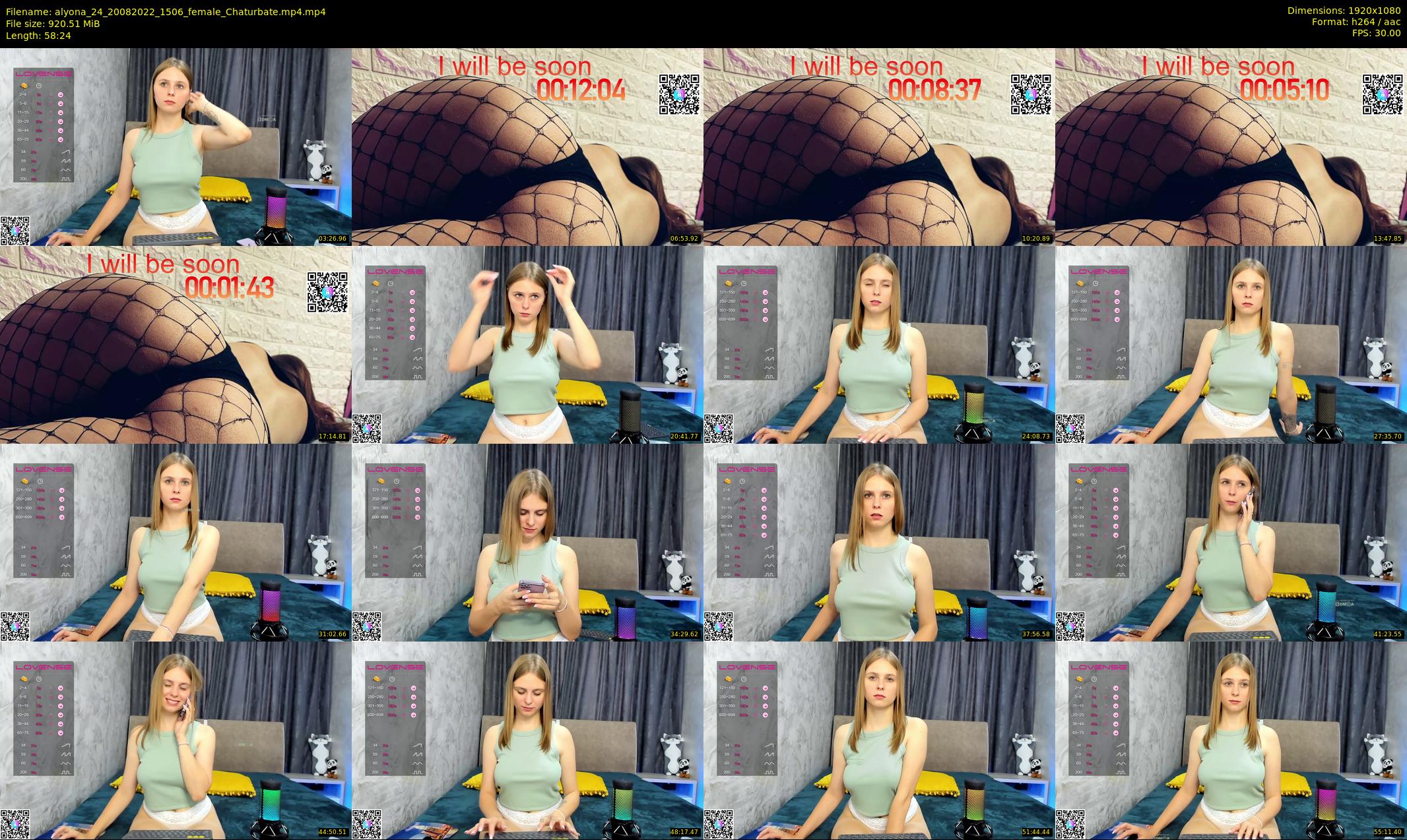 alyona_24 — 59 minute Chaturbate female cam show recording, 1080p, Aug 20, 2022