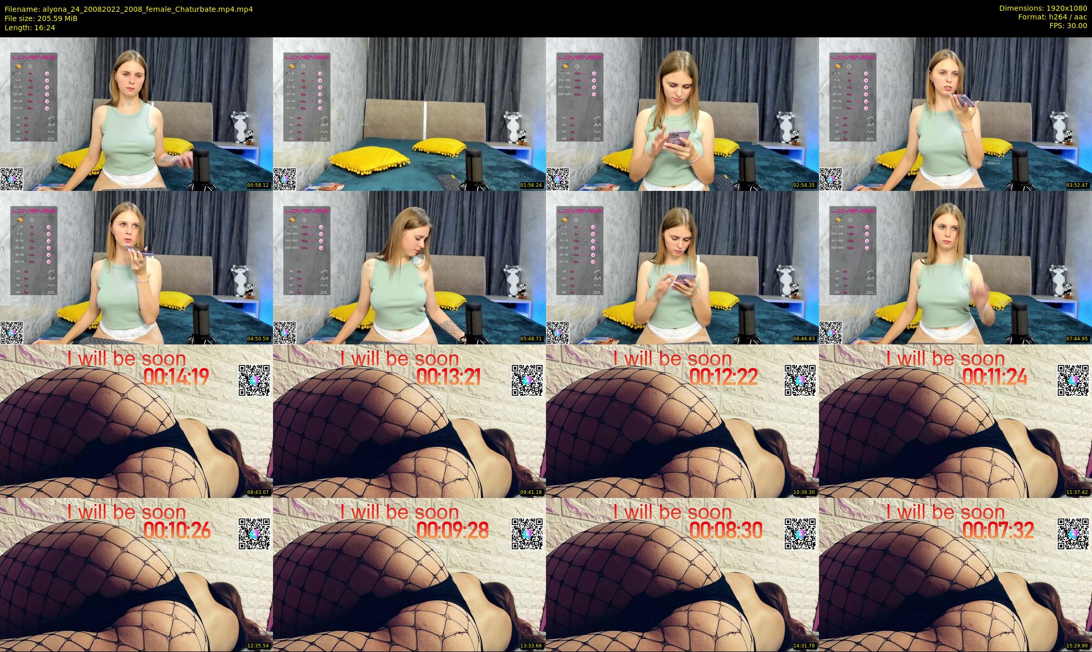 alyona_24 — 17 minute Chaturbate female cam show recording, 1080p, Aug 20, 2022