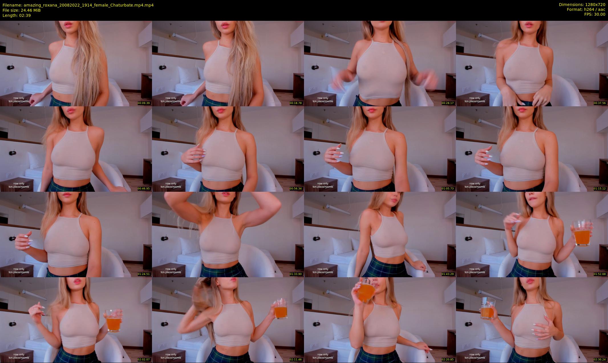 amazing_roxana — 3 minute Chaturbate female cam show recording, 720p, Aug 20, 2022