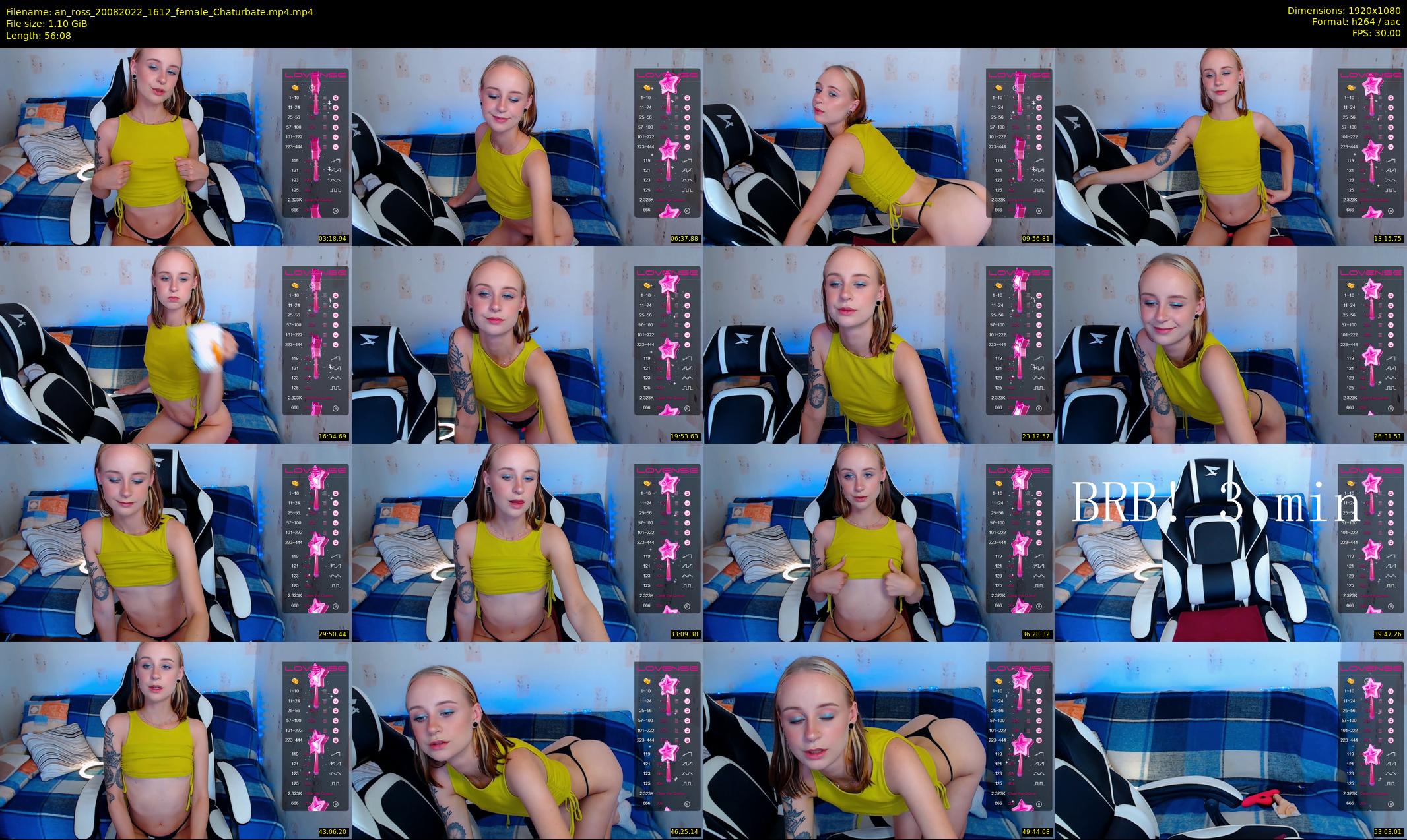 an_ross — 57 minute Chaturbate female cam show recording, 1080p, Aug 20, 2022