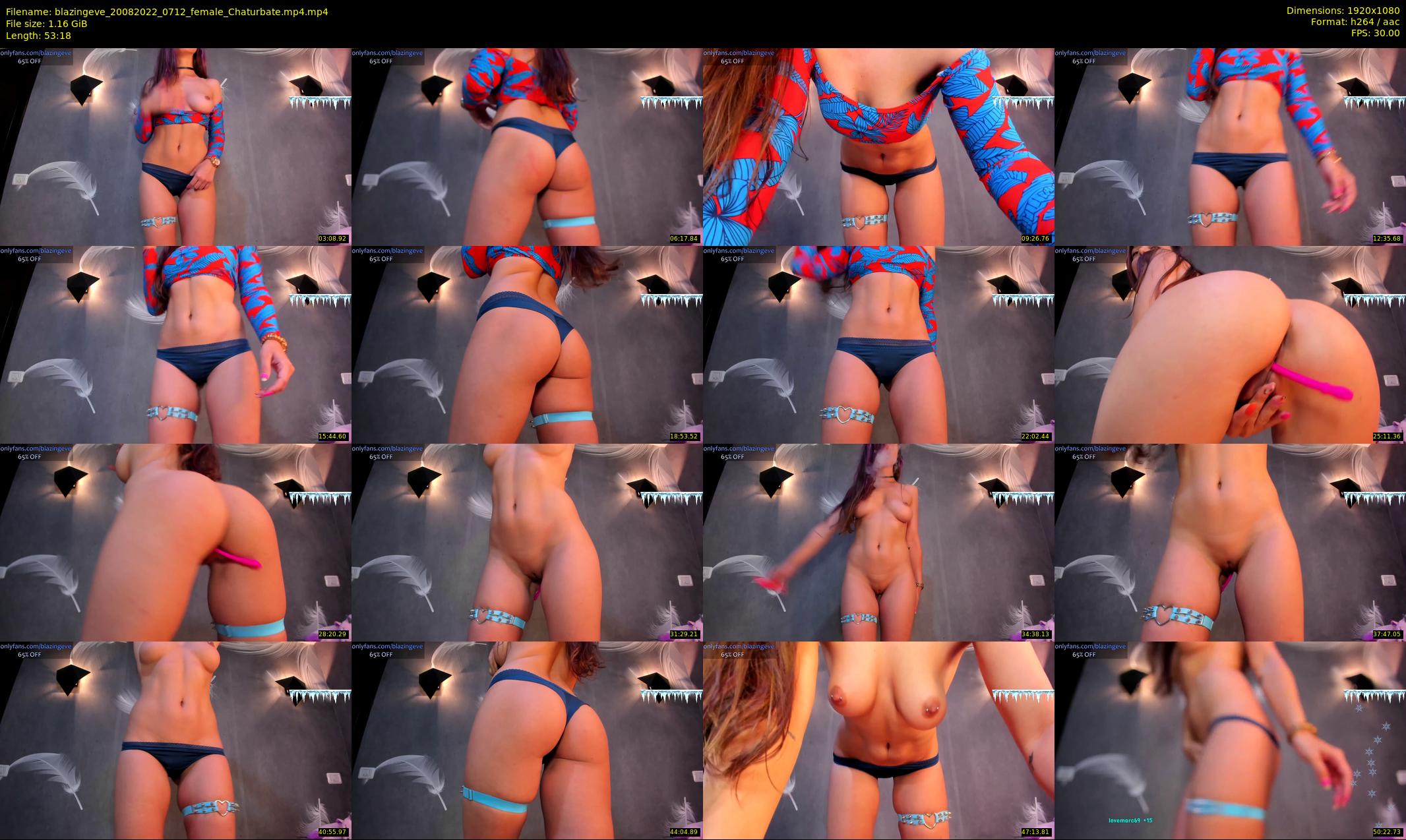blazingeve — 54 minute Chaturbate female cam show recording, 1080p, Aug 20, 2022