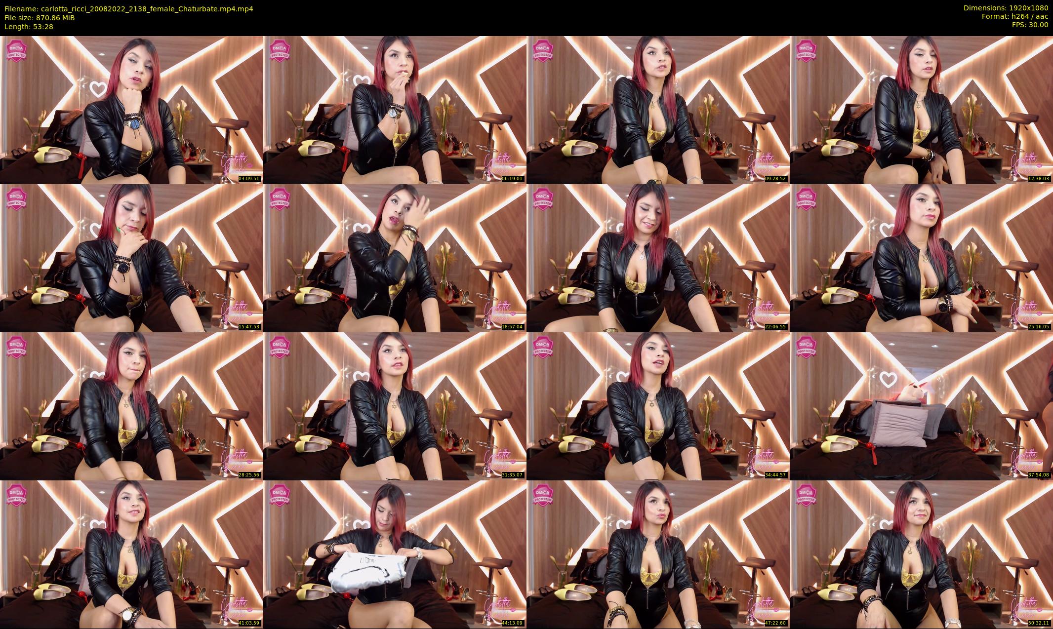 carlotta_ricci — 54 minute Chaturbate female cam show recording, 1080p, Aug 20, 2022