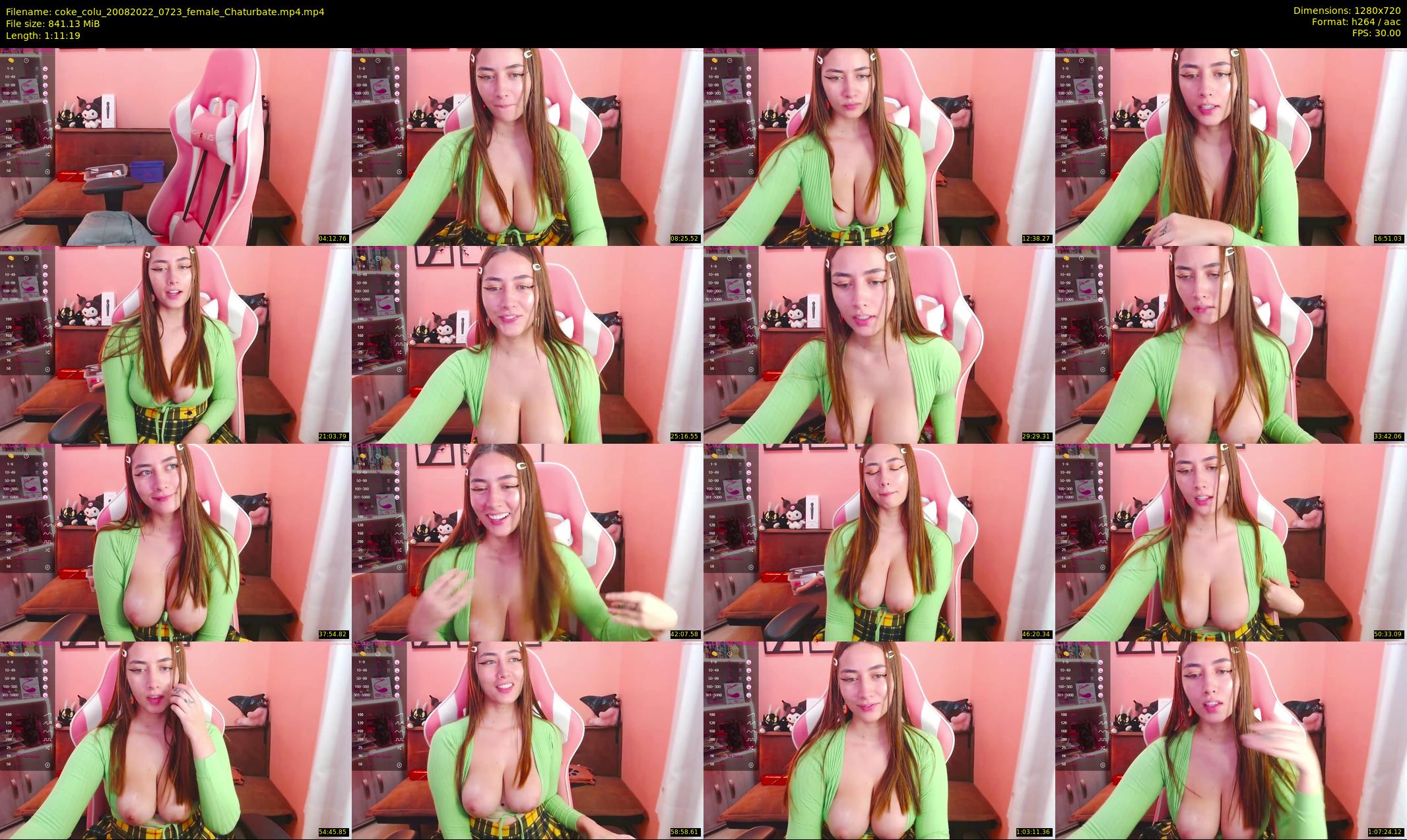 coke_colu — 72 minute Chaturbate female cam show recording, 720p, Aug 20, 2022